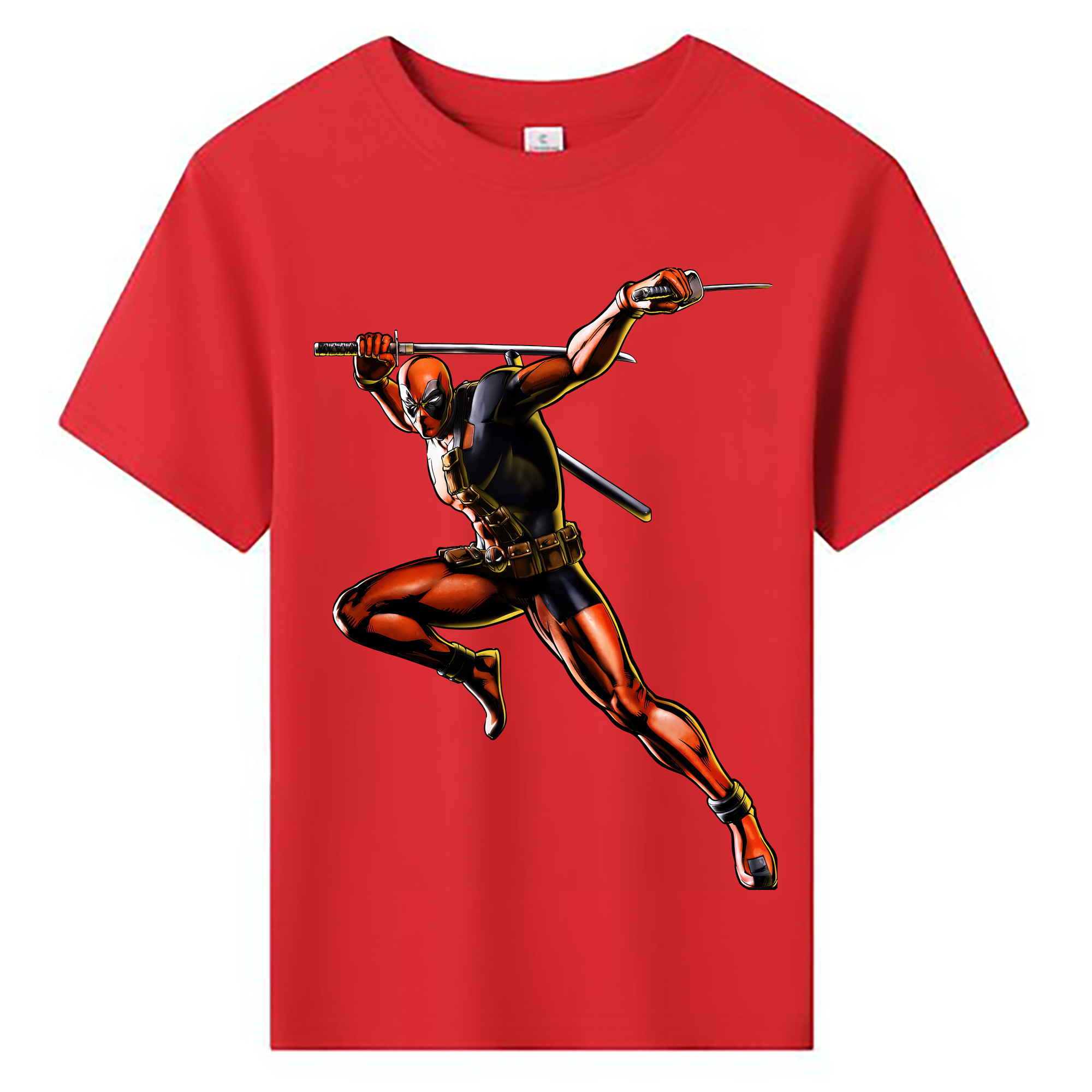 （画像用） Deadpool デッドプール 綿100％キッズTシャツ（フロントプリント）