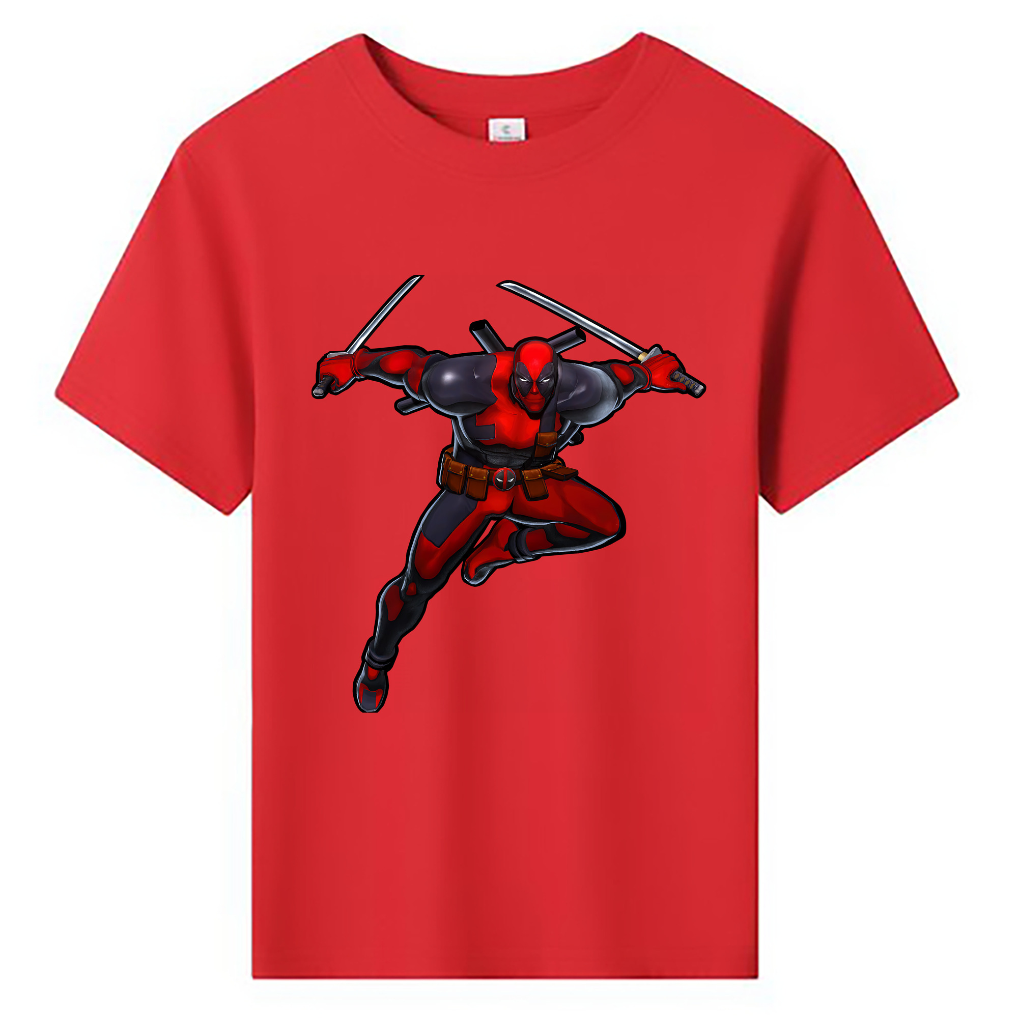 （画像用） Deadpool デッドプール 綿100％キッズTシャツ（フロントプリント）