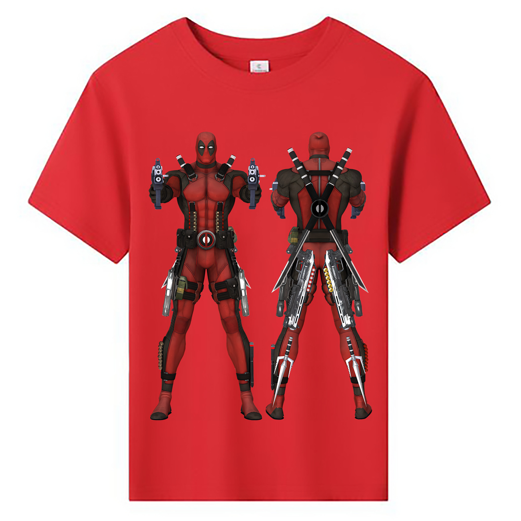 （画像用） Deadpool デッドプール 綿100％キッズTシャツ（フロントプリント）