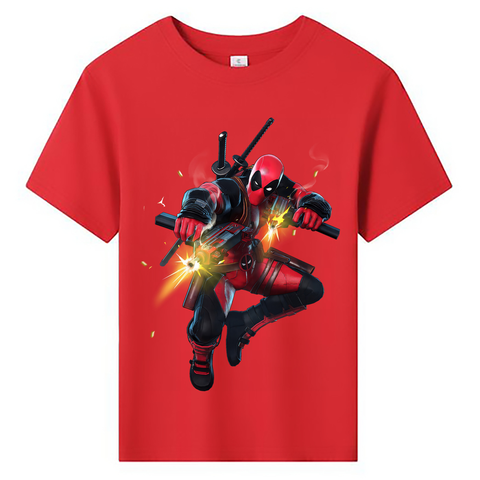 （画像用） Deadpool デッドプール 綿100％キッズTシャツ（フロントプリント）