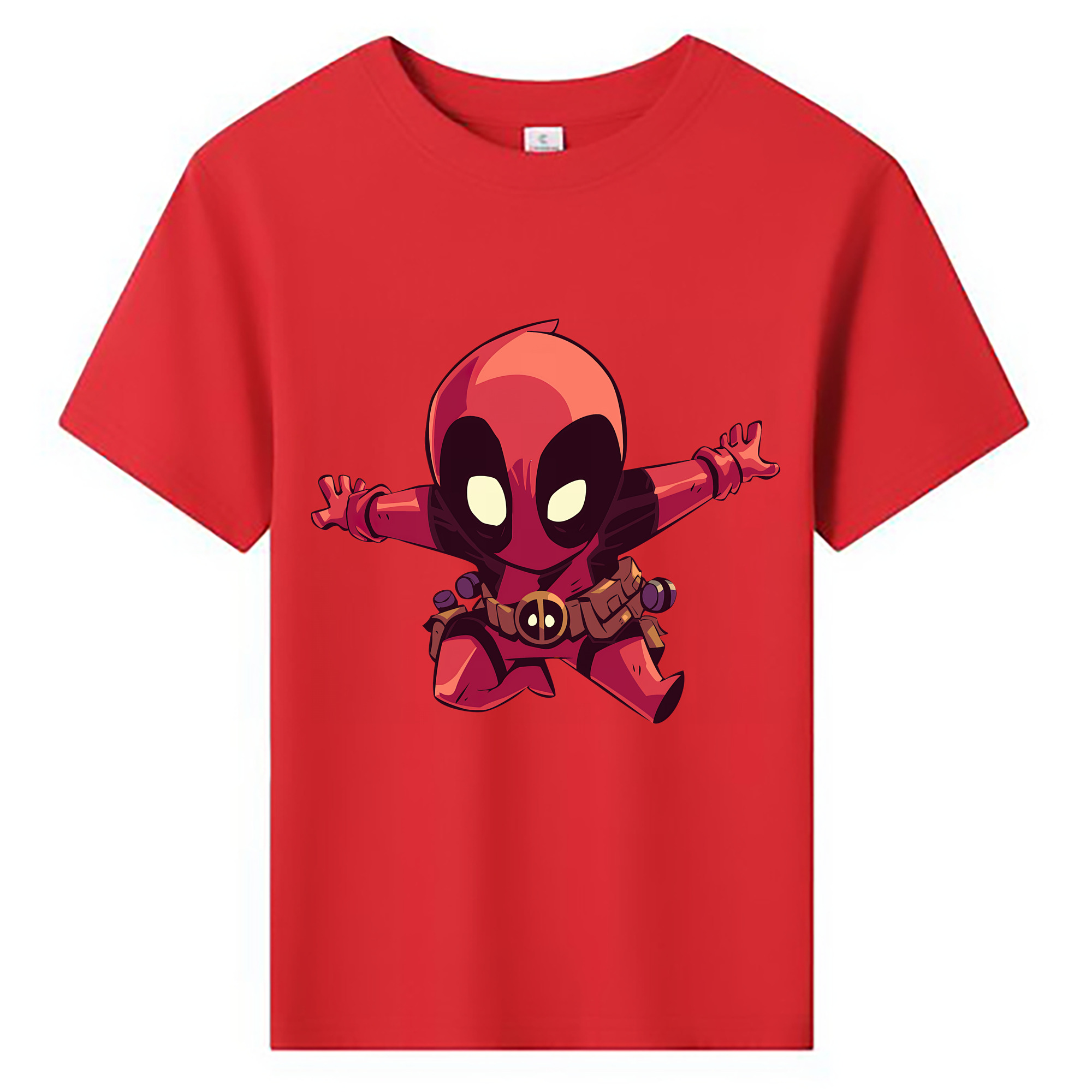 （画像用） Deadpool デッドプール 綿100％キッズTシャツ（フロントプリント）