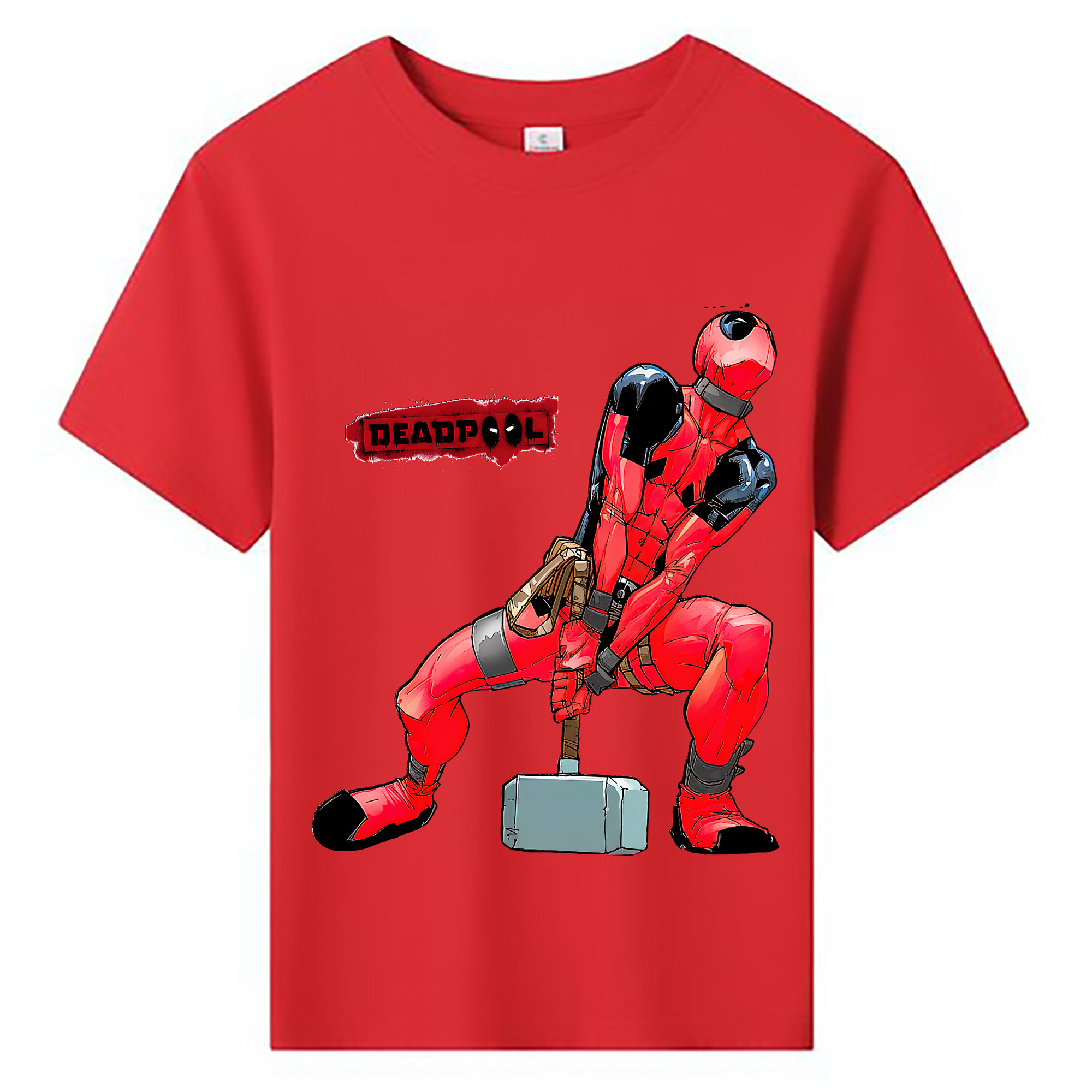 （画像用） Deadpool デッドプール 綿100％キッズTシャツ（フロントプリント）