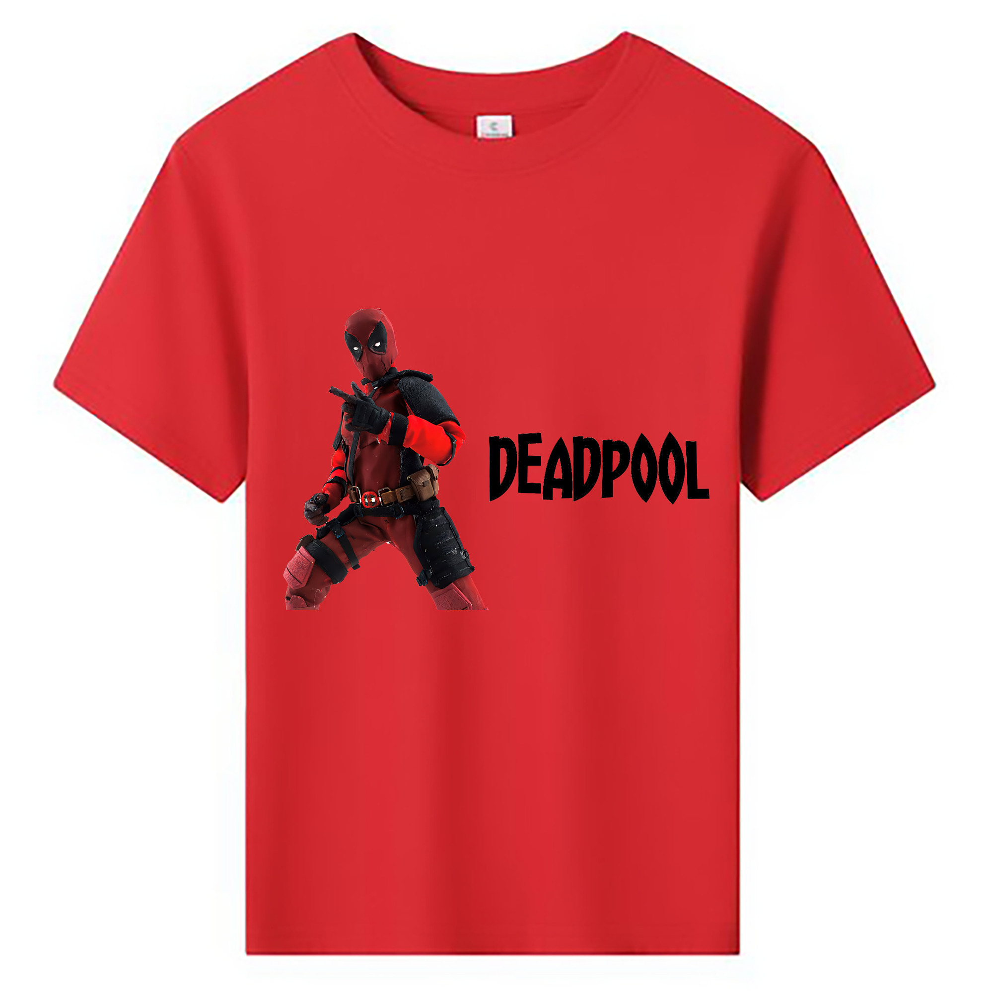 （画像用） Deadpool デッドプール 綿100％キッズTシャツ（フロントプリント）