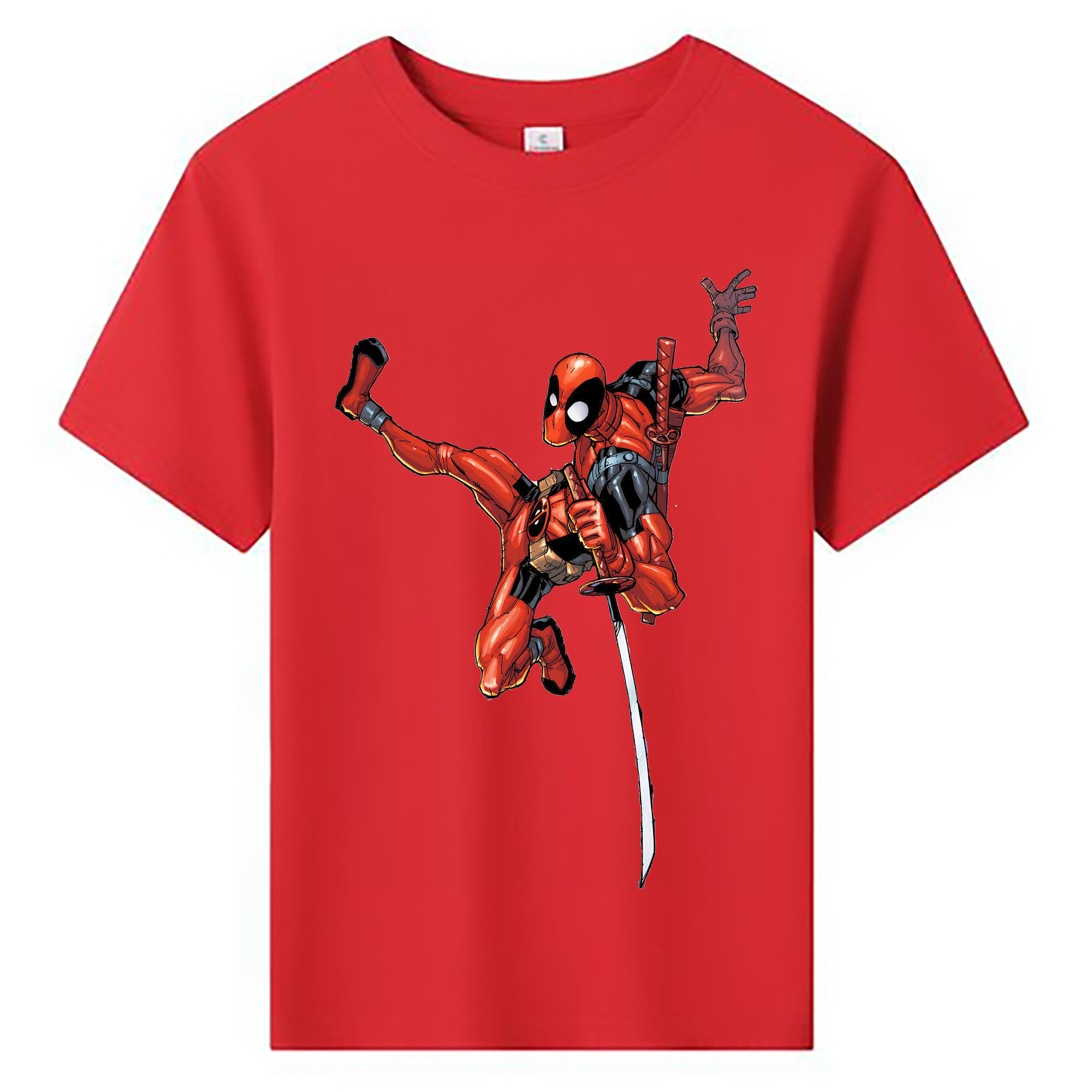 （画像用） Deadpool デッドプール 綿100％キッズTシャツ（フロントプリント）