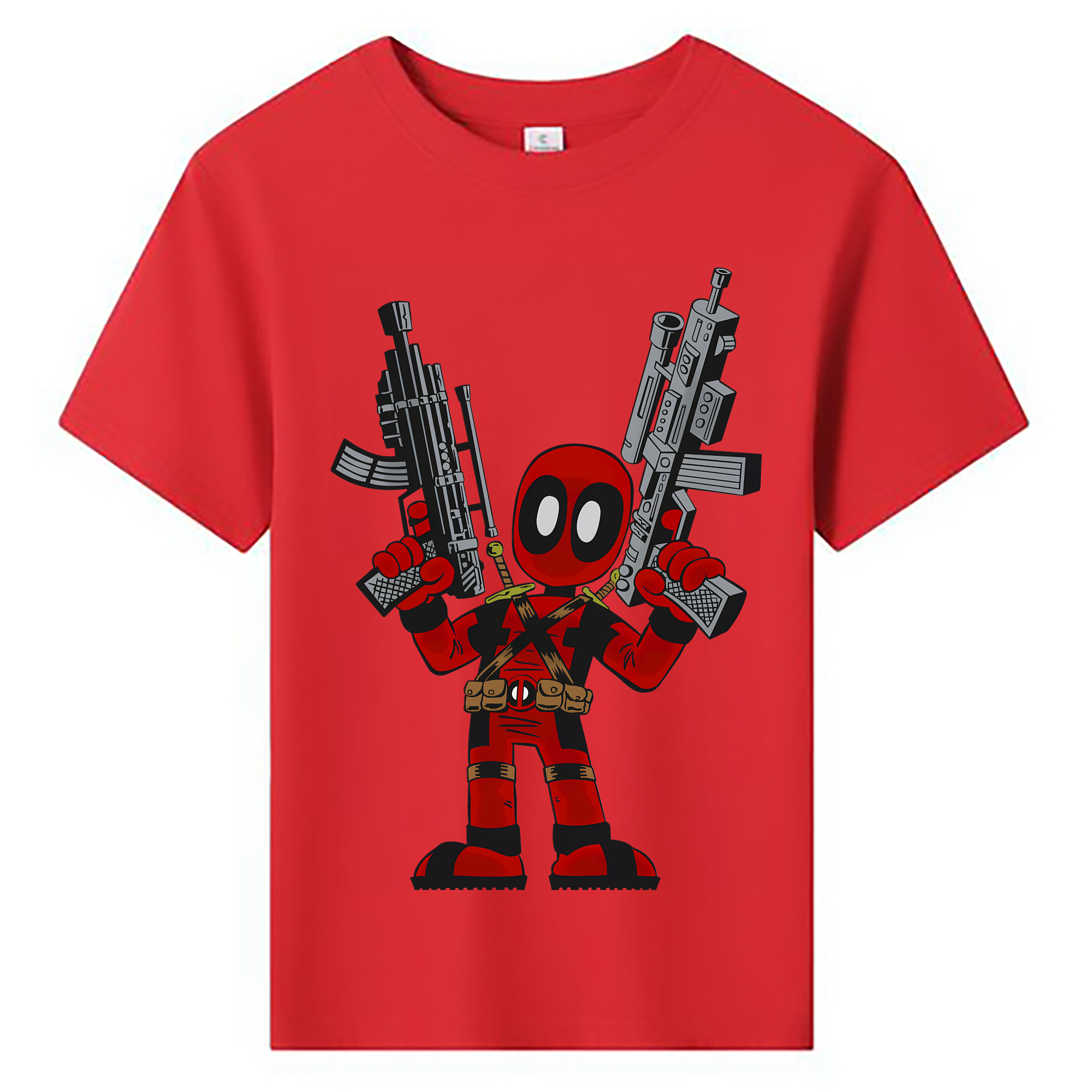 （画像用） Deadpool デッドプール 綿100％キッズTシャツ（フロントプリント）