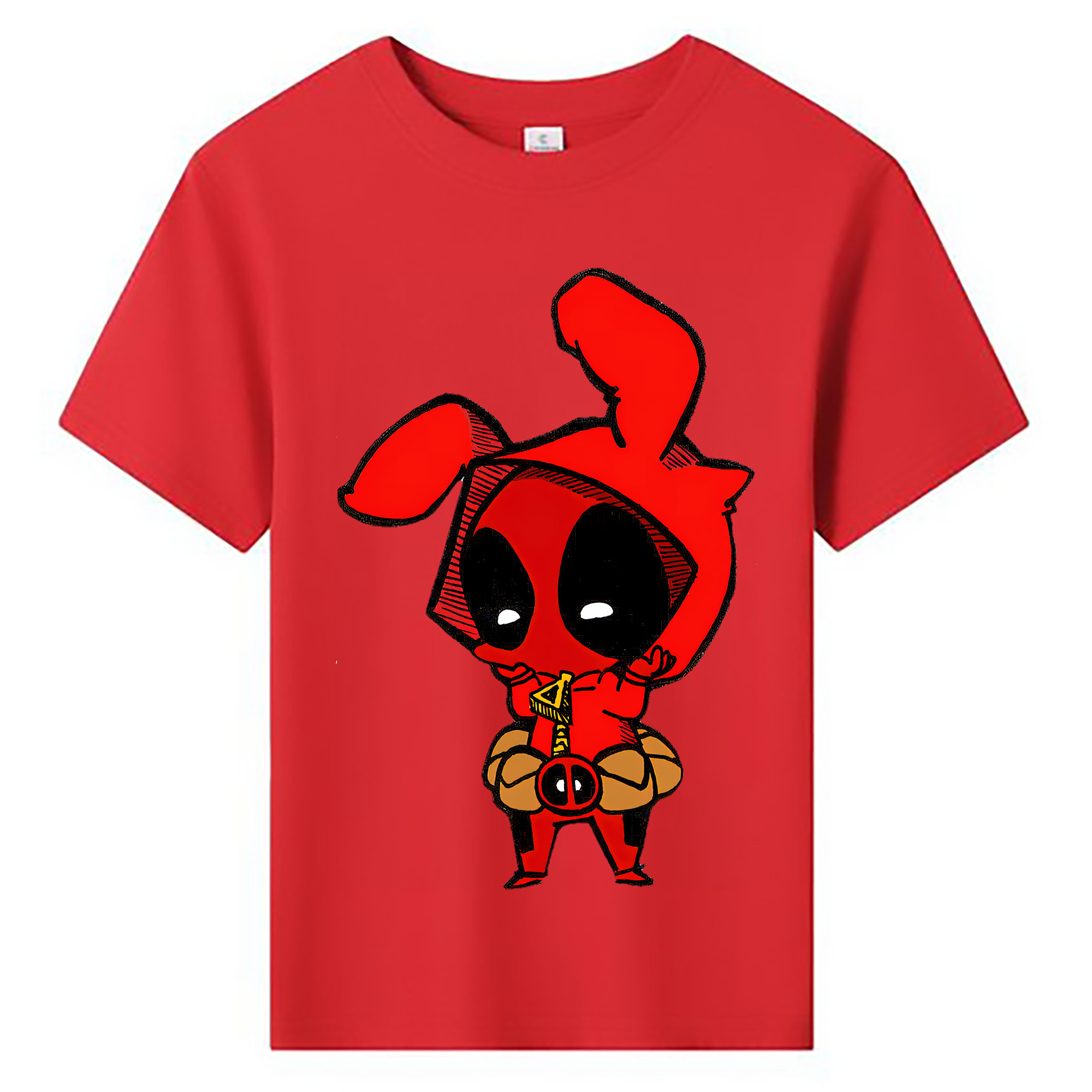 （画像用） Deadpool デッドプール 綿100％キッズTシャツ（フロントプリント）