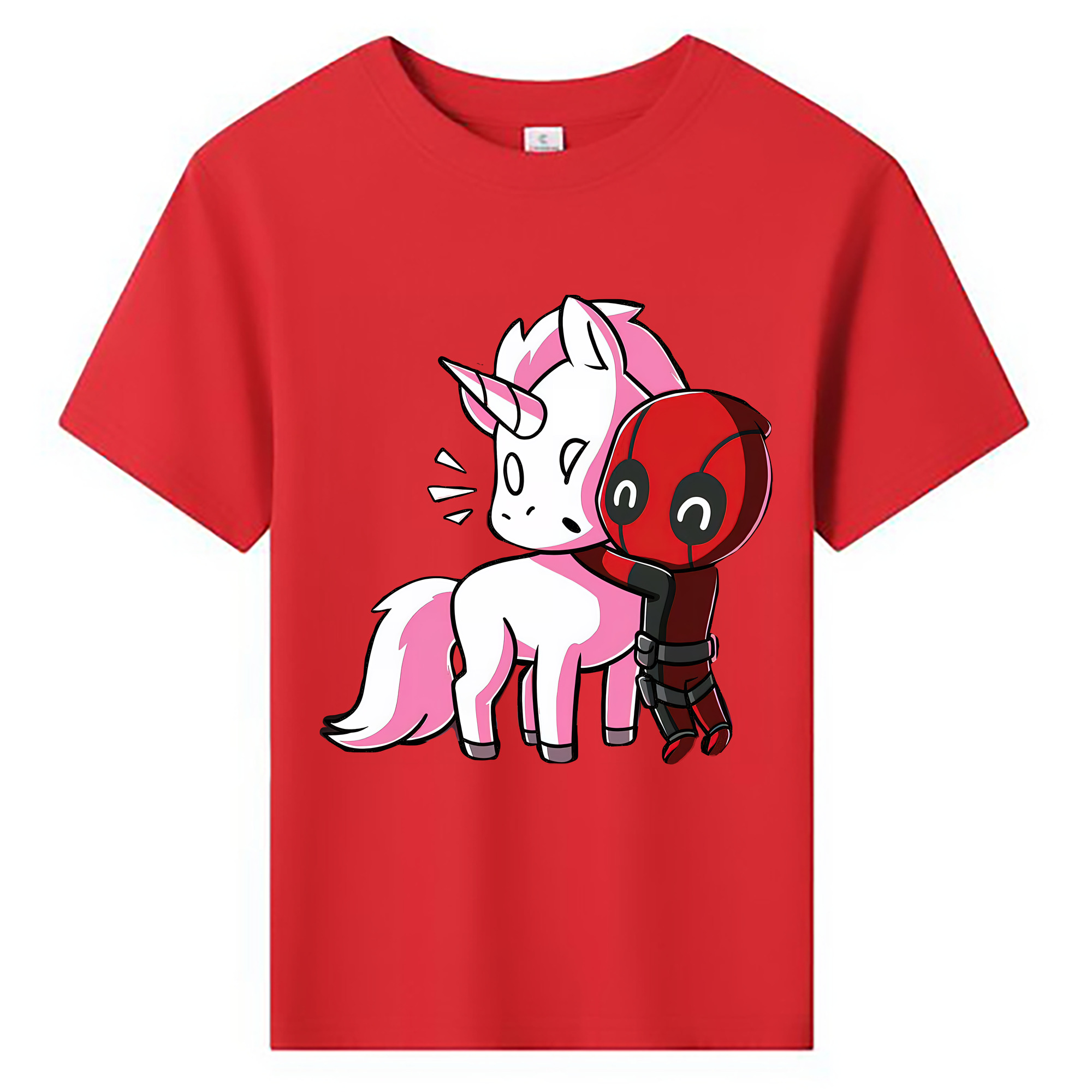 （画像用） Deadpool デッドプール 綿100％キッズTシャツ（フロントプリント）