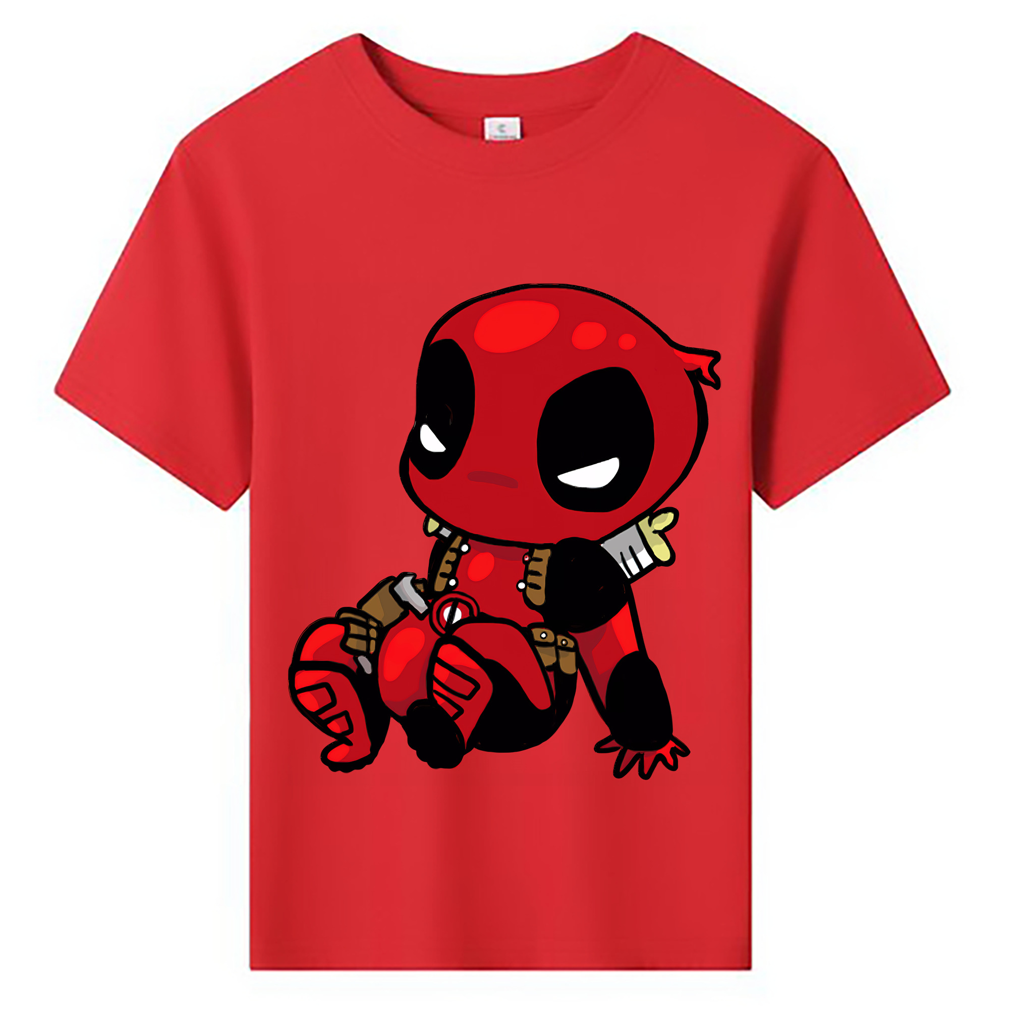 （画像用） Deadpool デッドプール 綿100％キッズTシャツ（フロントプリント）