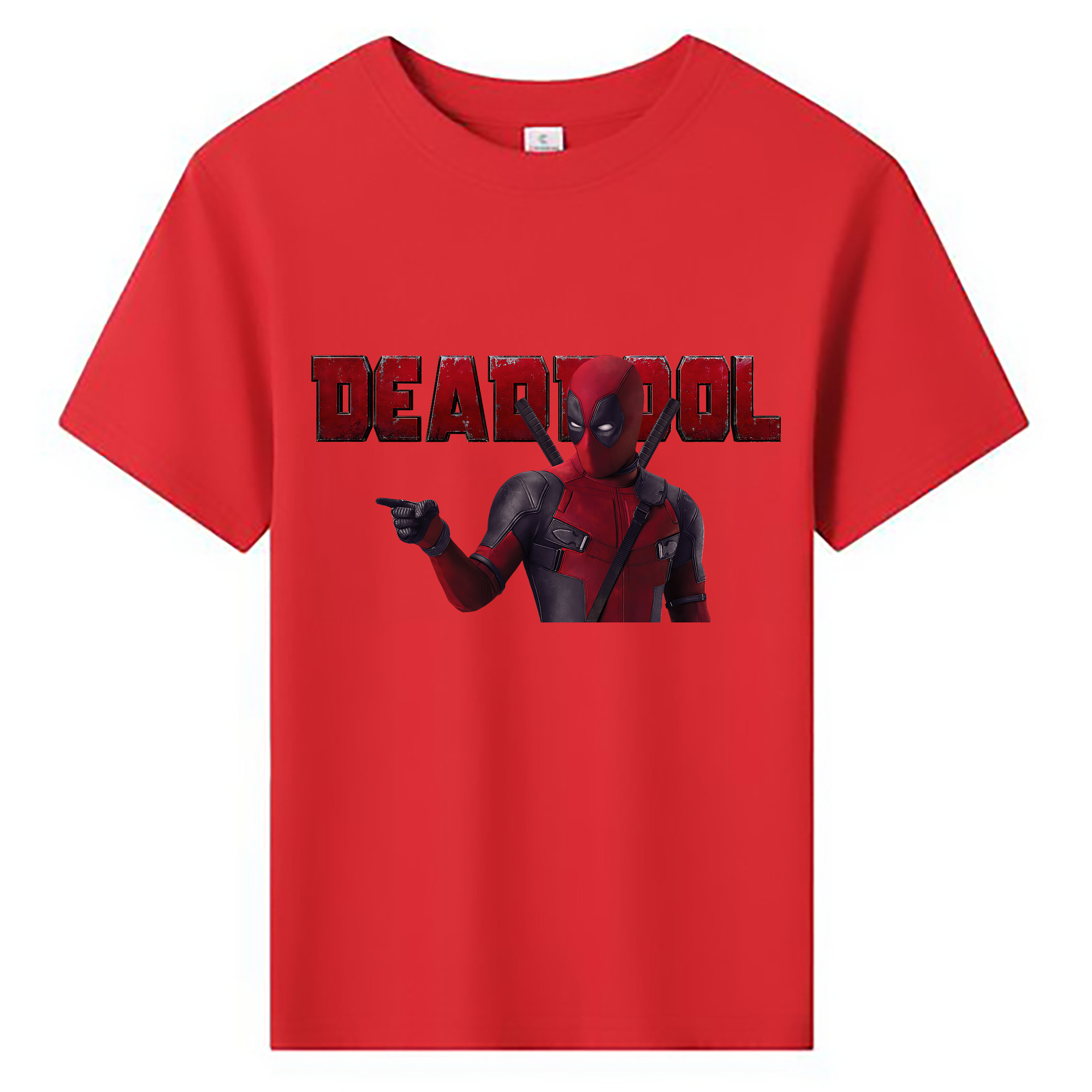 （画像用） Deadpool デッドプール 綿100％キッズTシャツ（フロントプリント）
