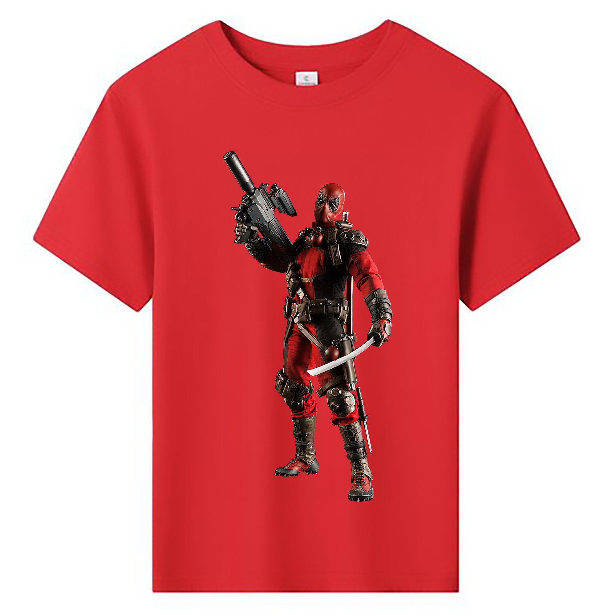 （画像用） Deadpool デッドプール 綿100％キッズTシャツ（フロントプリント）