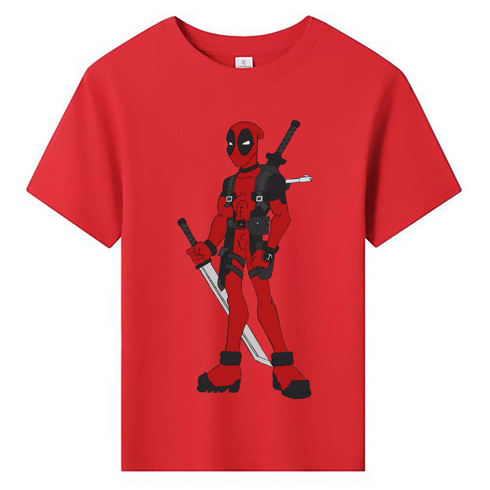 （画像用） Deadpool デッドプール 綿100％キッズTシャツ（フロントプリント）