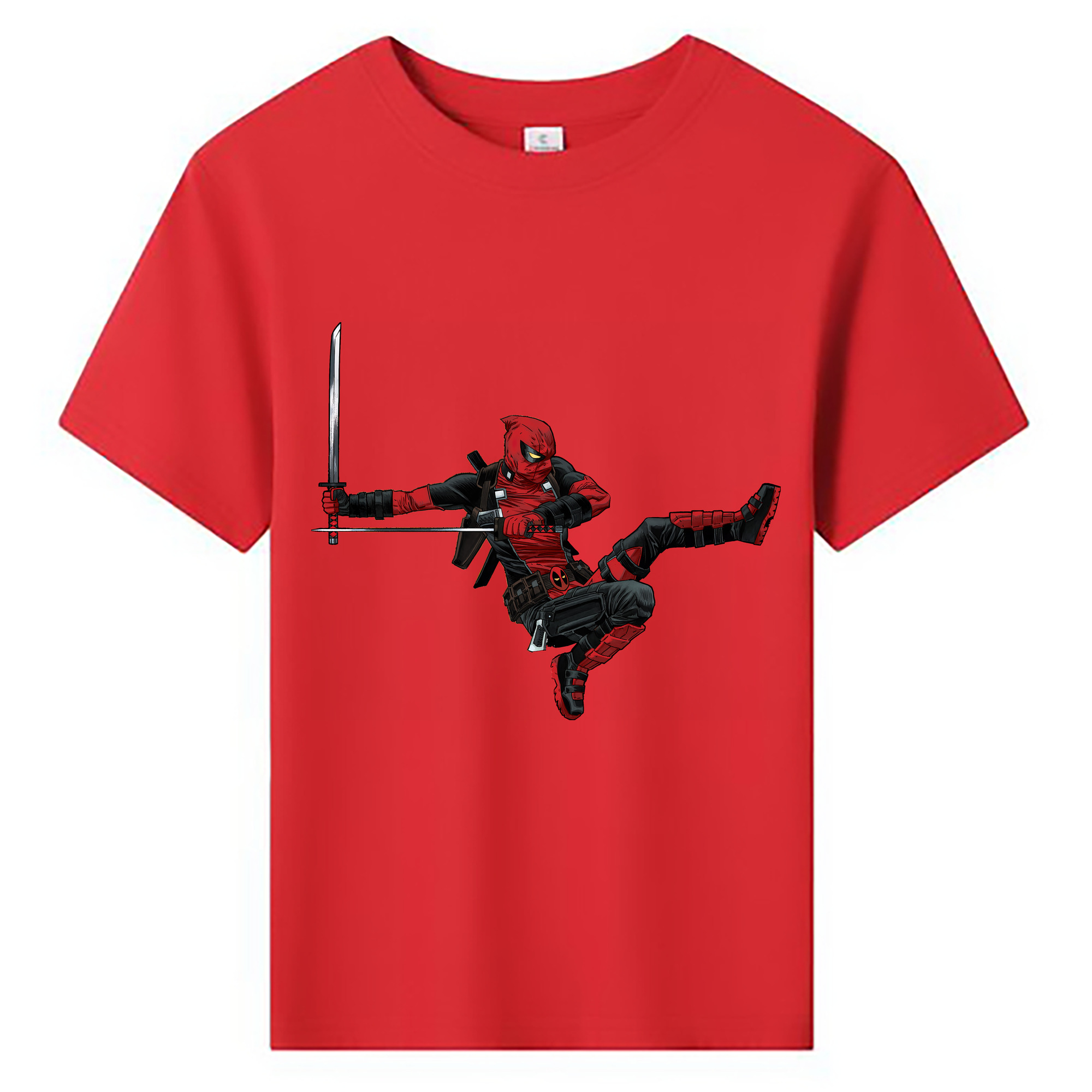 （画像用） Deadpool デッドプール 綿100％キッズTシャツ（フロントプリント）