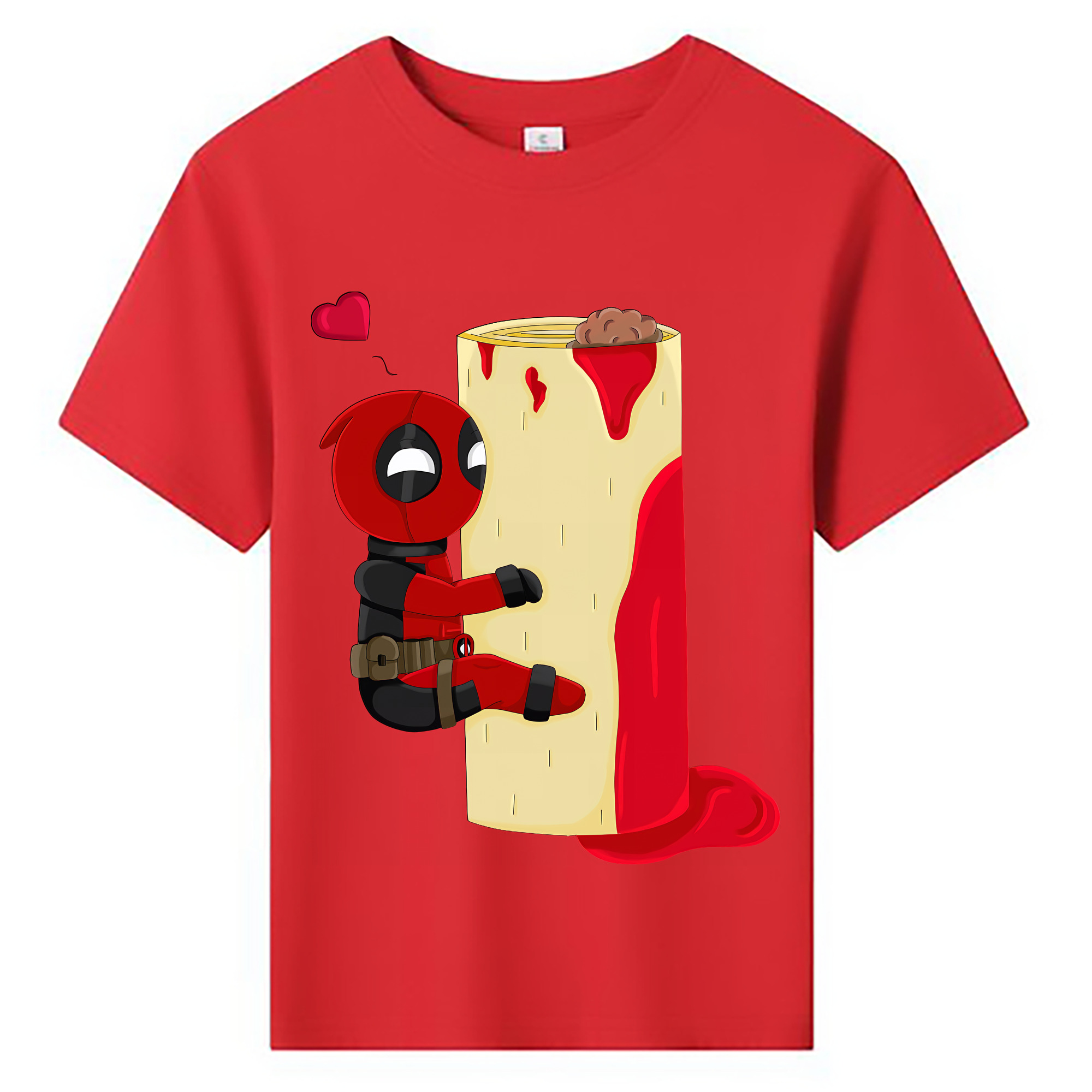 （画像用） Deadpool デッドプール 綿100％キッズTシャツ（フロントプリント）