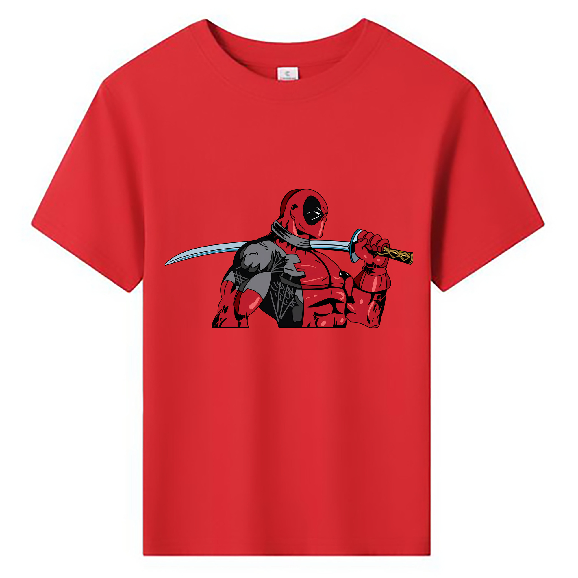 （画像用） Deadpool デッドプール 綿100％キッズTシャツ（フロントプリント）