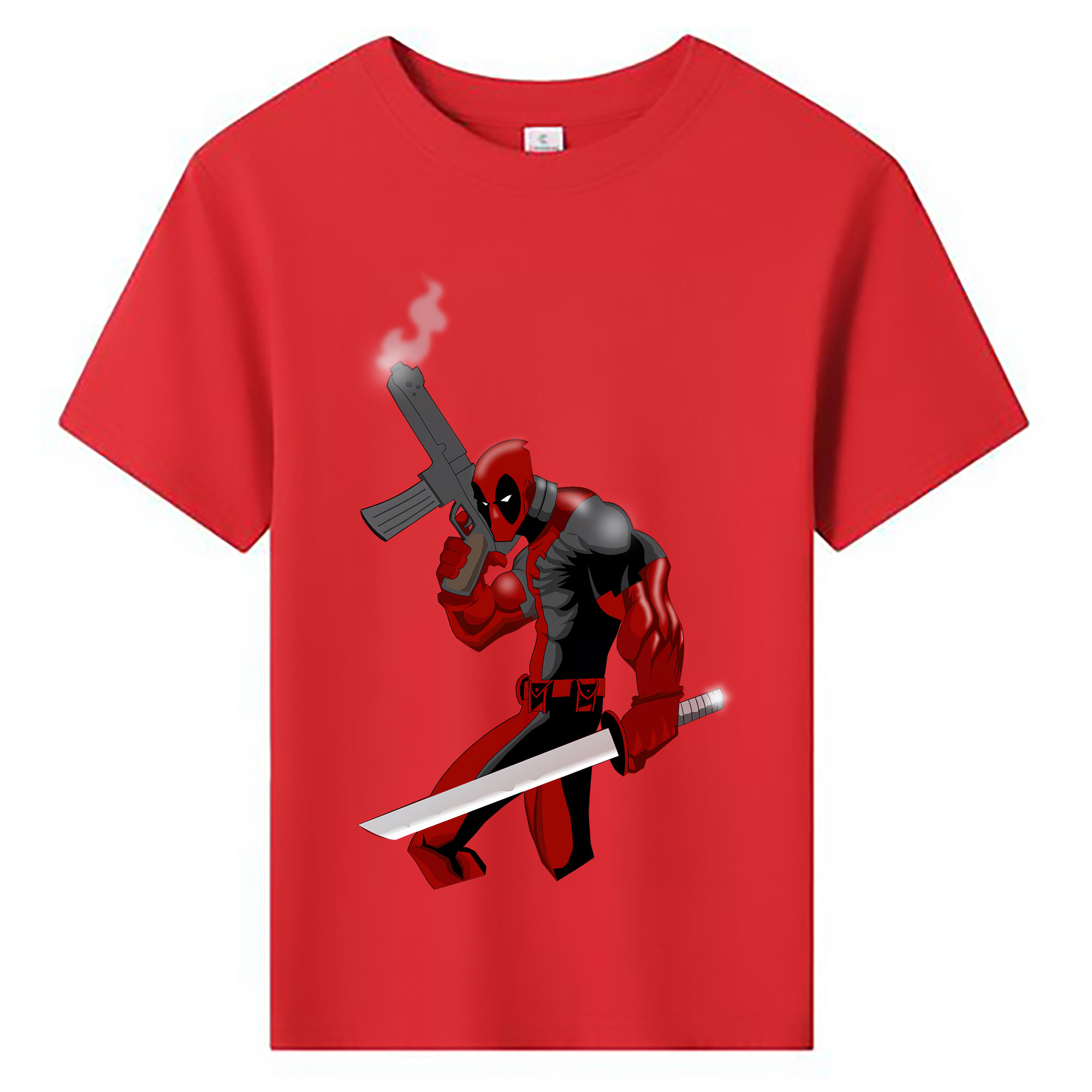 （画像用） Deadpool デッドプール 綿100％キッズTシャツ（フロントプリント）