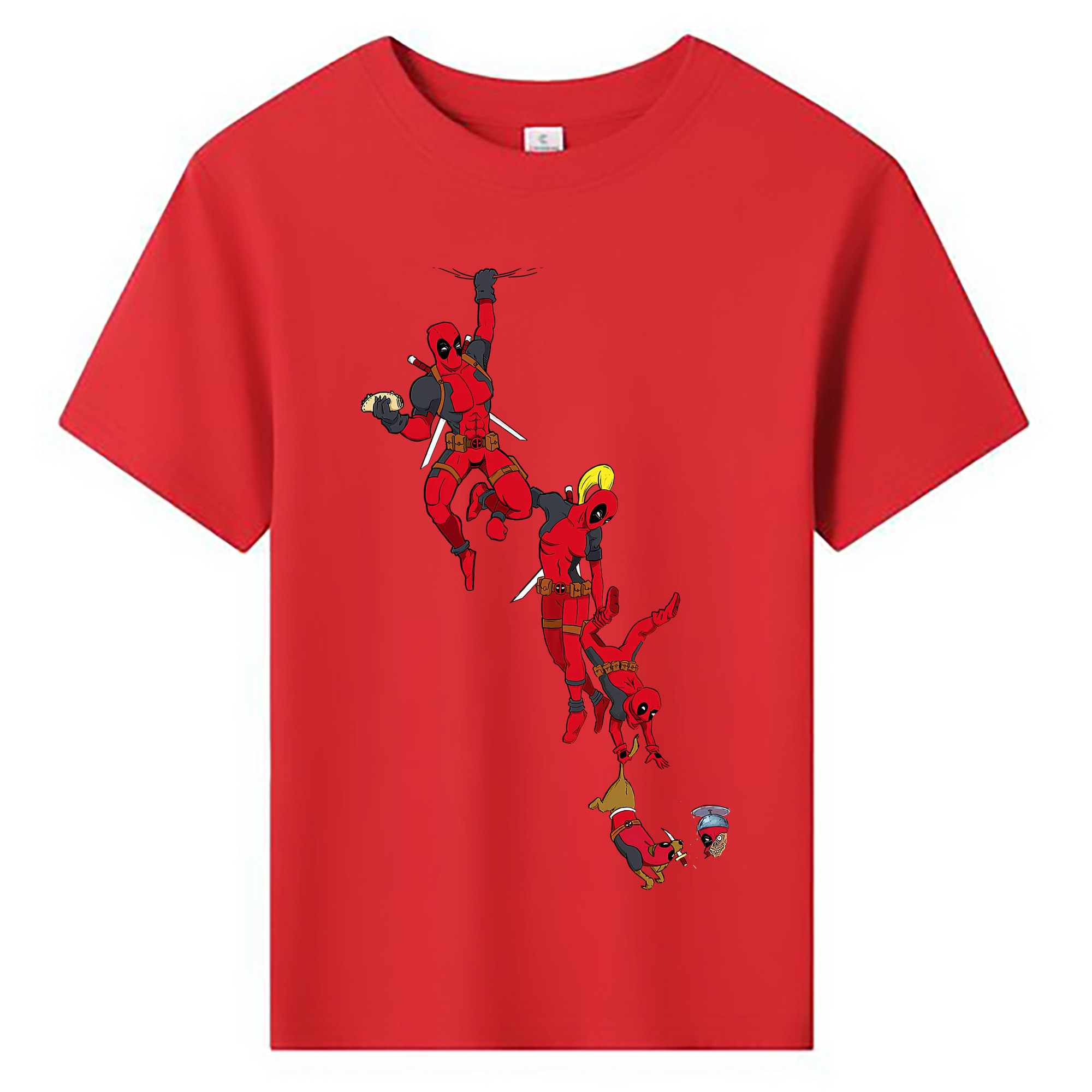 （画像用） Deadpool デッドプール 綿100％キッズTシャツ（フロントプリント）