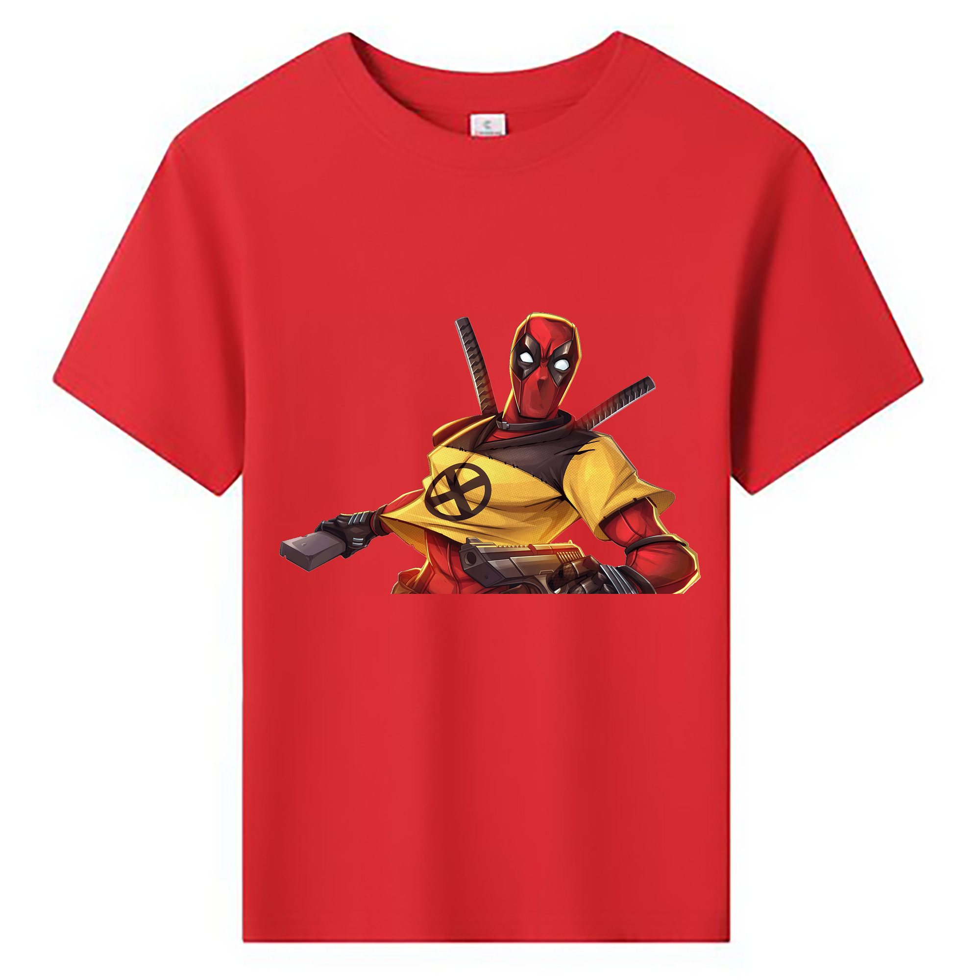 （画像用） Deadpool デッドプール 綿100％キッズTシャツ（フロントプリント）