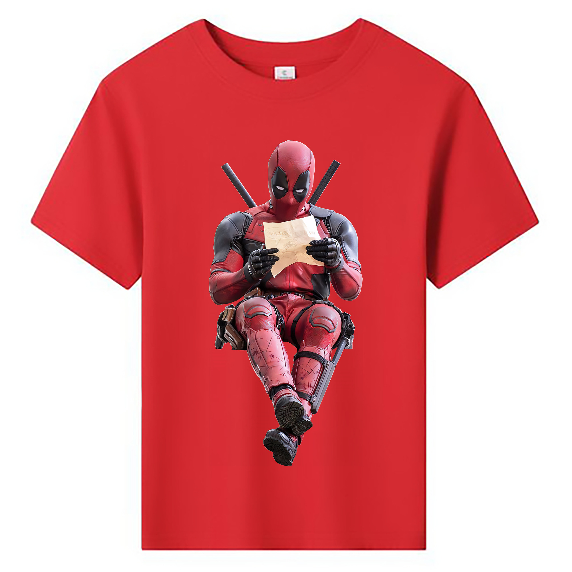 （画像用） Deadpool デッドプール 綿100％キッズTシャツ（フロントプリント）