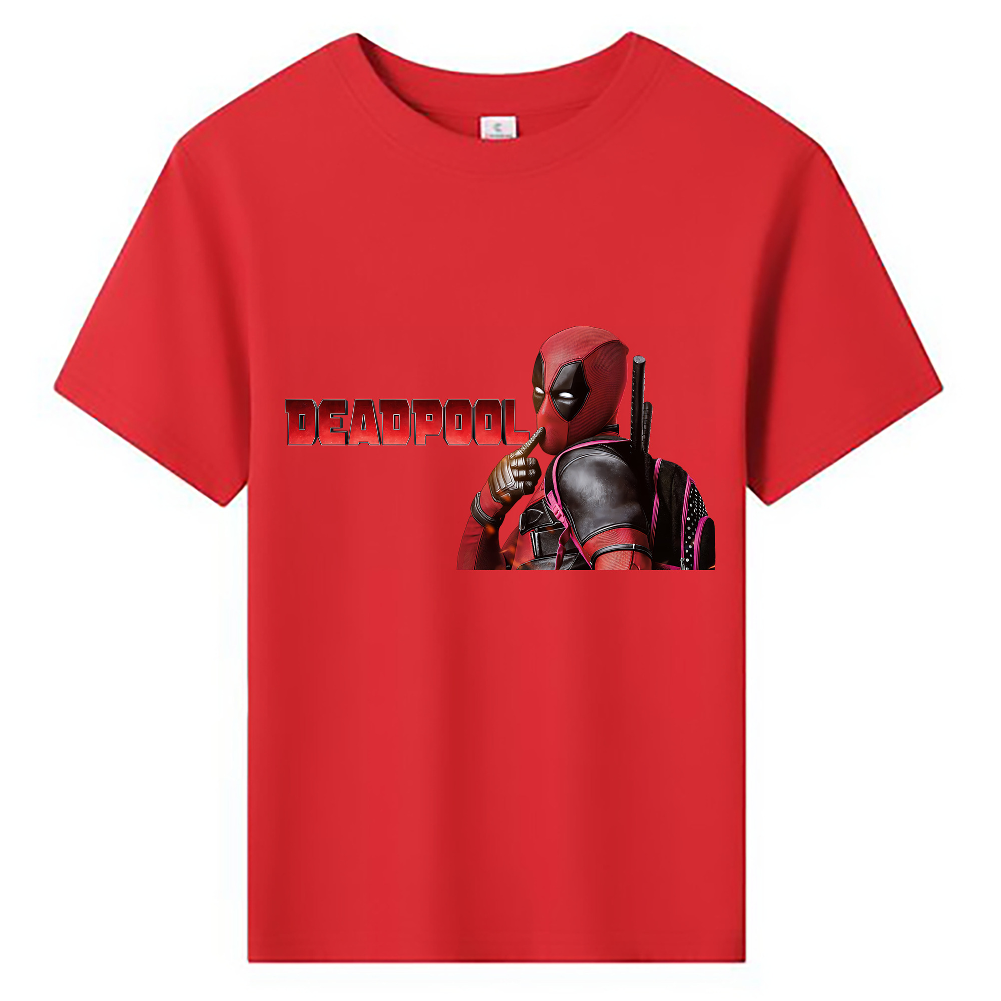 （画像用） Deadpool デッドプール 綿100％キッズTシャツ（フロントプリント）