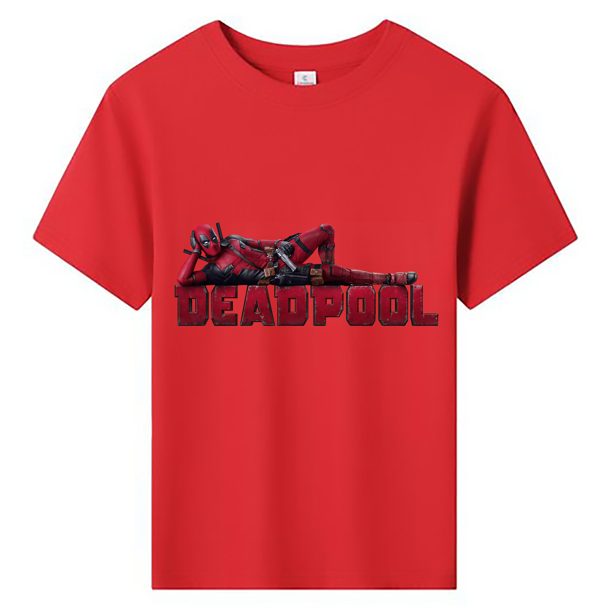 （画像用） Deadpool デッドプール 綿100％キッズTシャツ（フロントプリント）