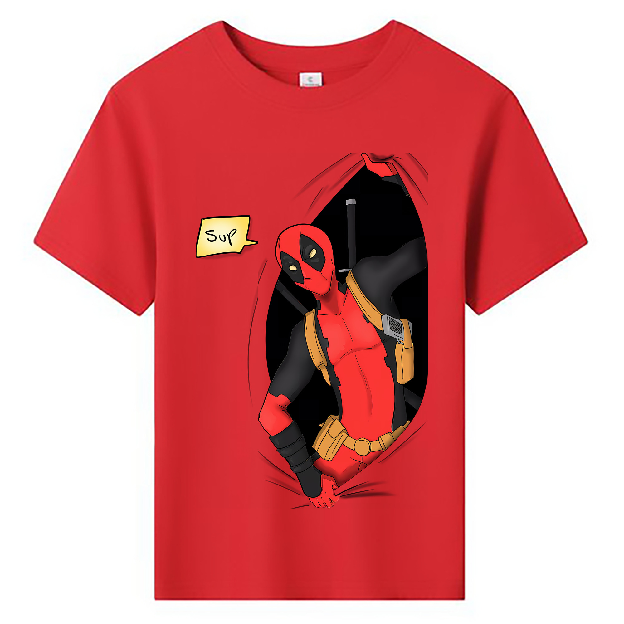 （画像用） Deadpool デッドプール 綿100％キッズTシャツ（フロントプリント）