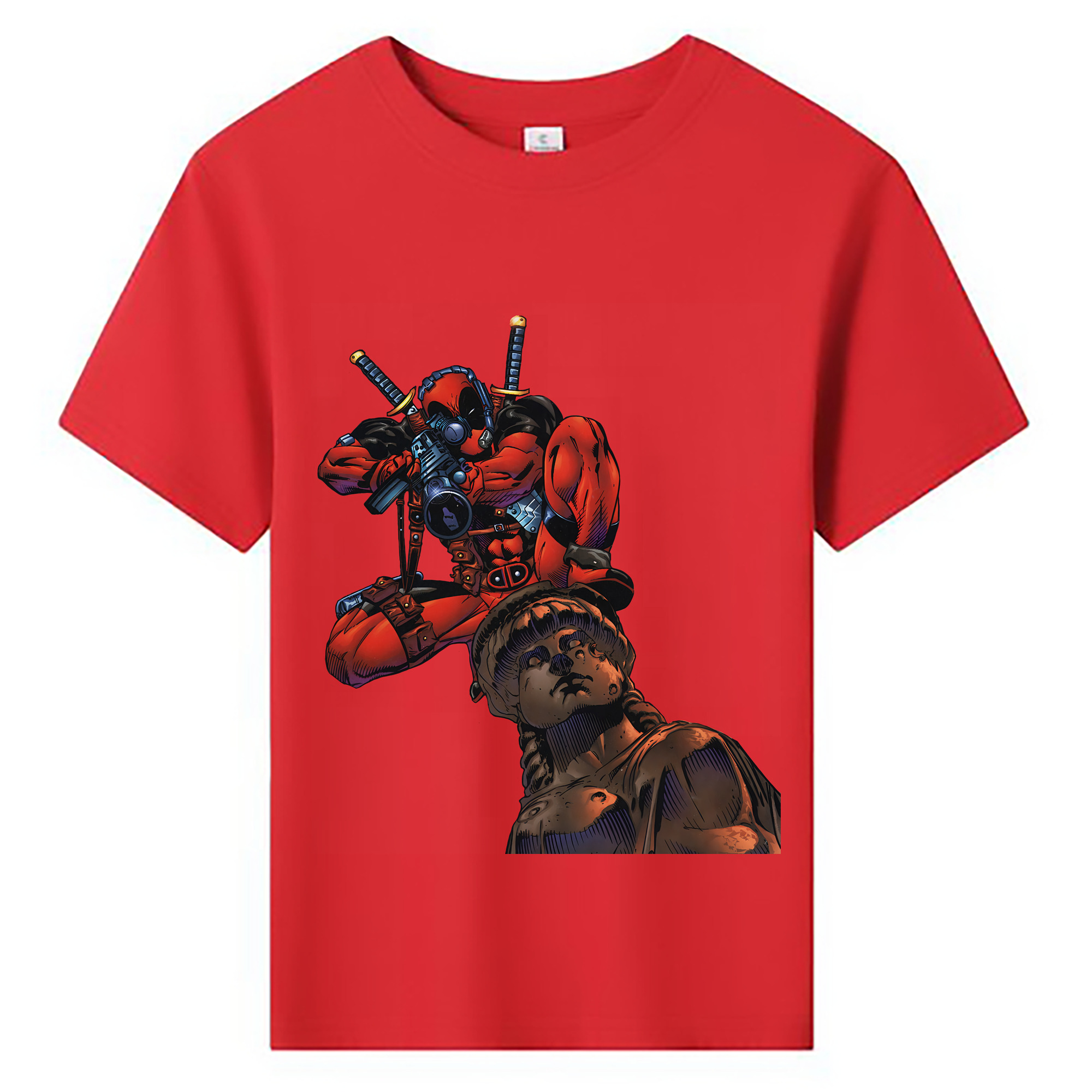 （画像用） Deadpool デッドプール 綿100％キッズTシャツ（フロントプリント）