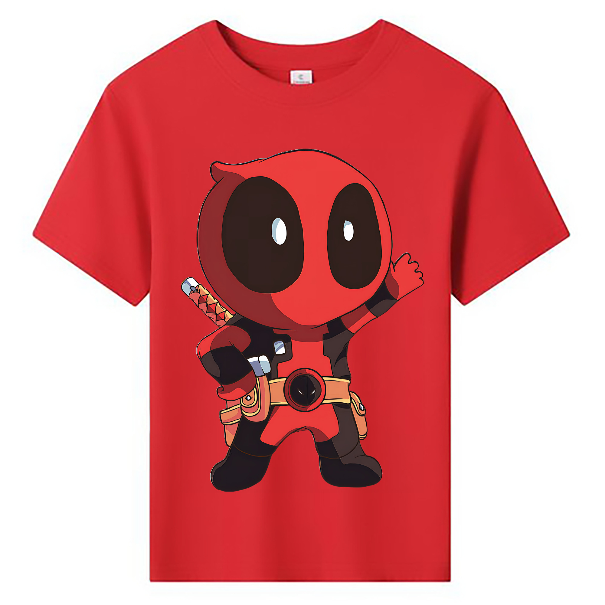 （画像用） Deadpool デッドプール 綿100％キッズTシャツ（フロントプリント）