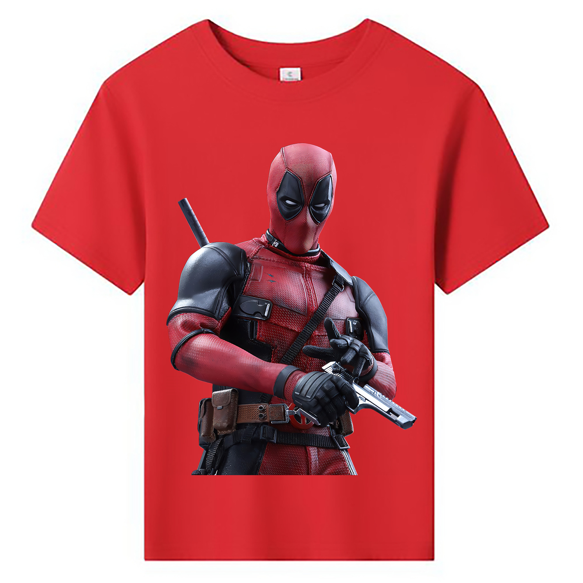 （画像用） Deadpool デッドプール 綿100％キッズTシャツ（フロントプリント）