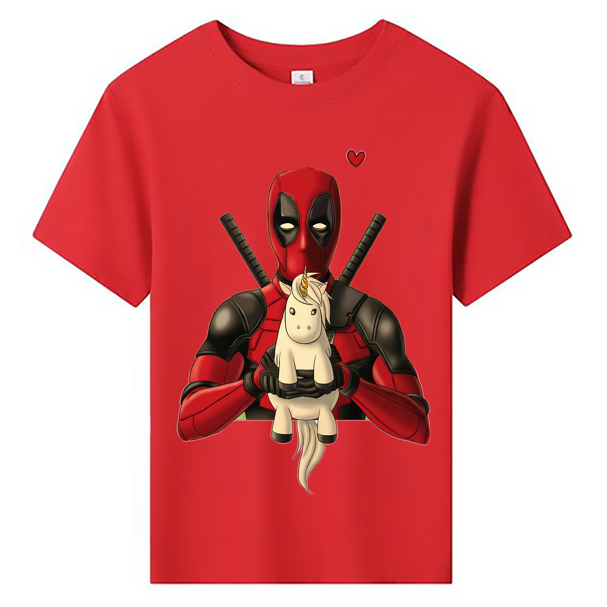 （画像用） Deadpool デッドプール 綿100％キッズTシャツ（フロントプリント）