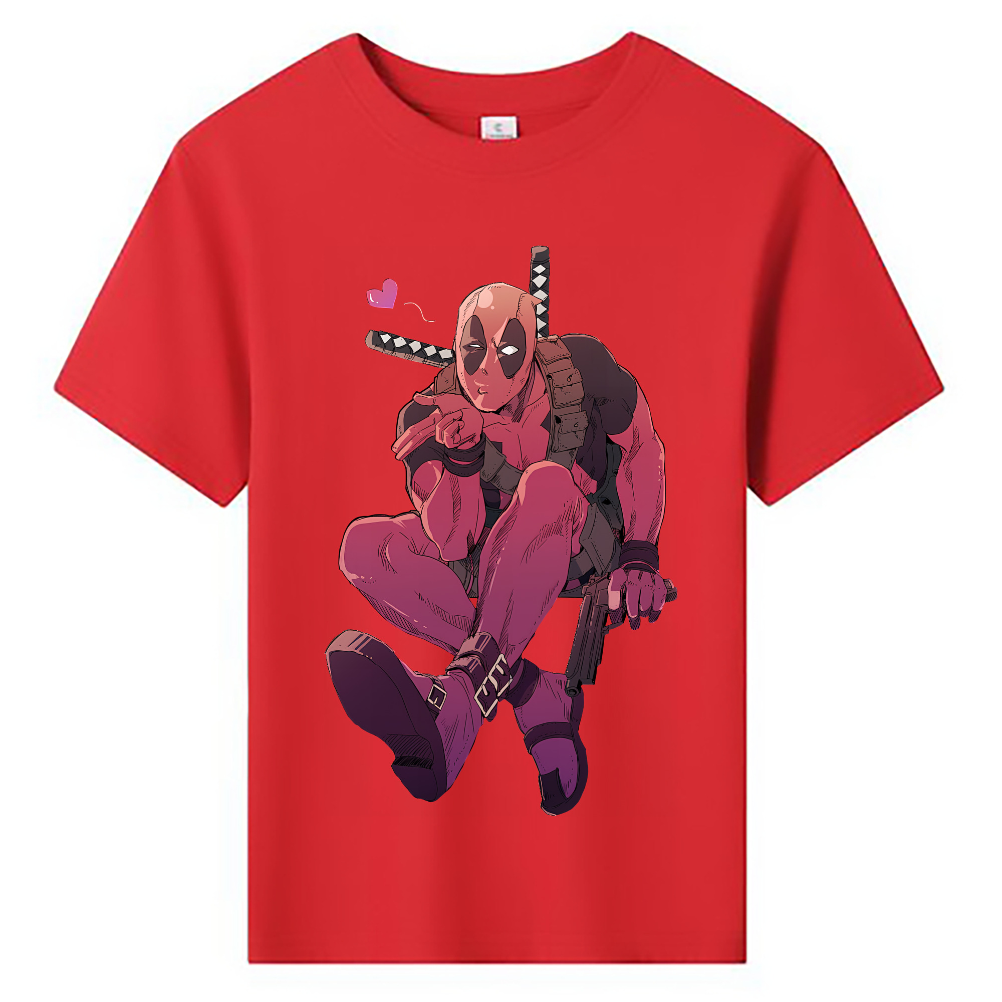 （画像用） Deadpool デッドプール 綿100％キッズTシャツ（フロントプリント）