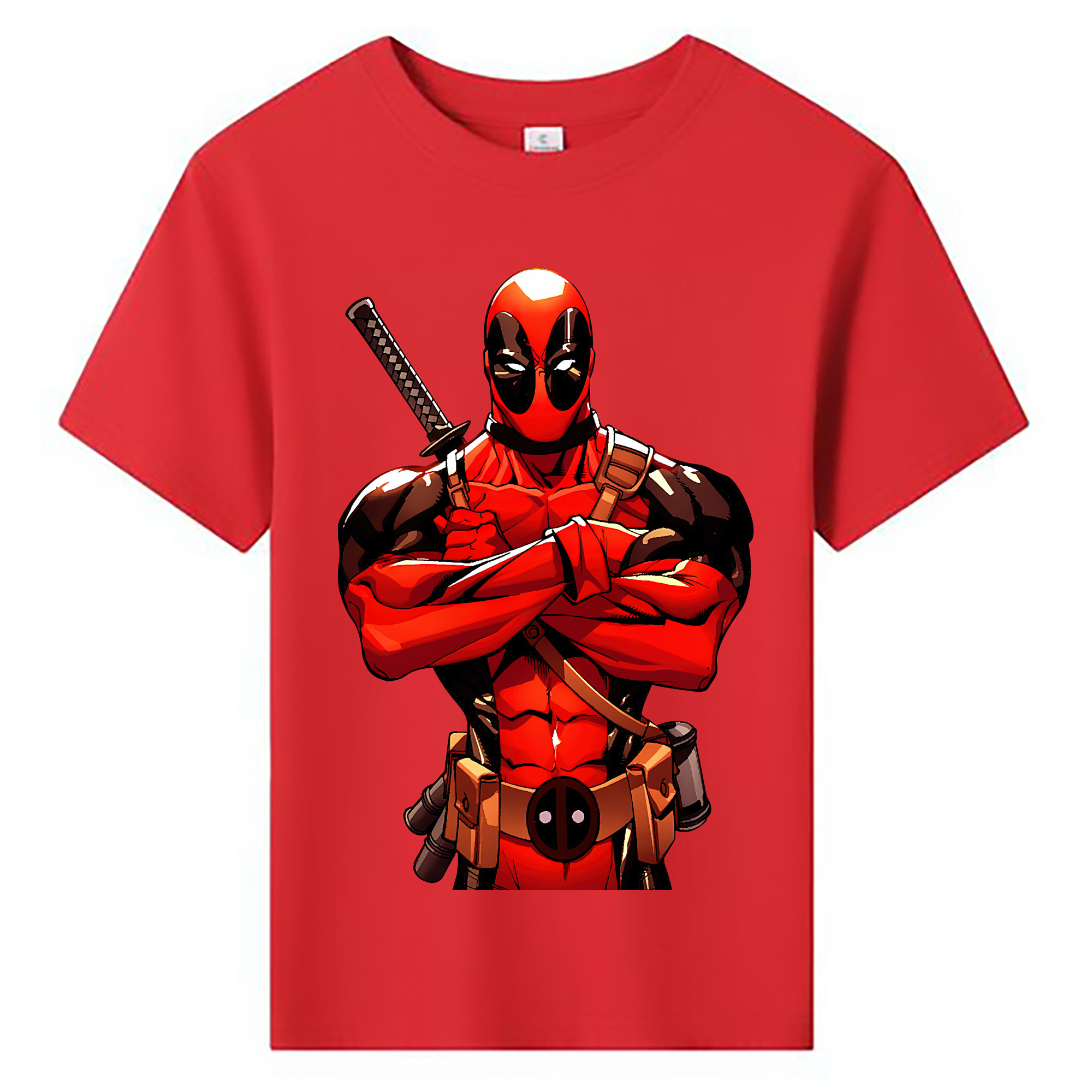 （画像用） Deadpool デッドプール 綿100％キッズTシャツ（フロントプリント）