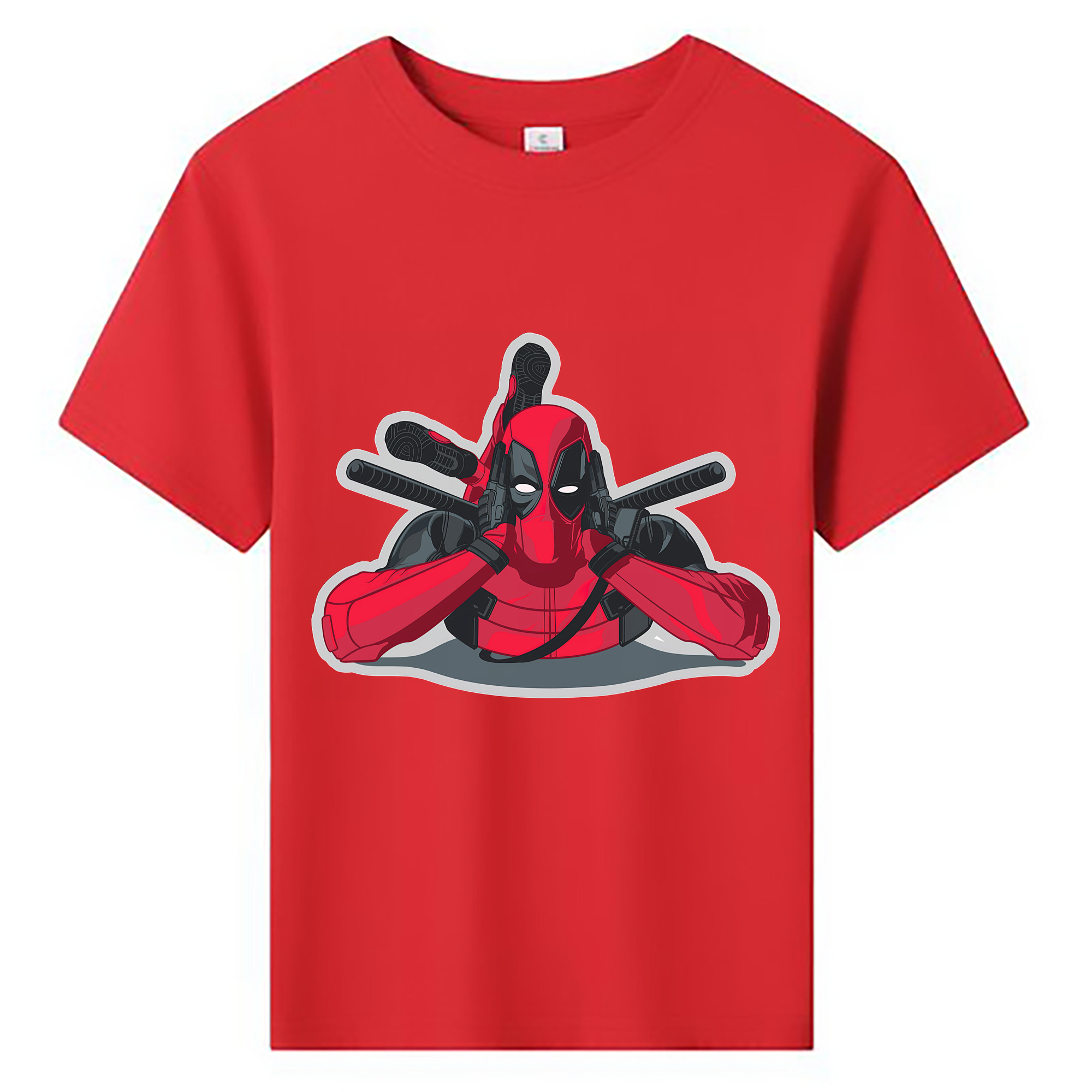 （画像用） Deadpool デッドプール 綿100％キッズTシャツ（フロントプリント）