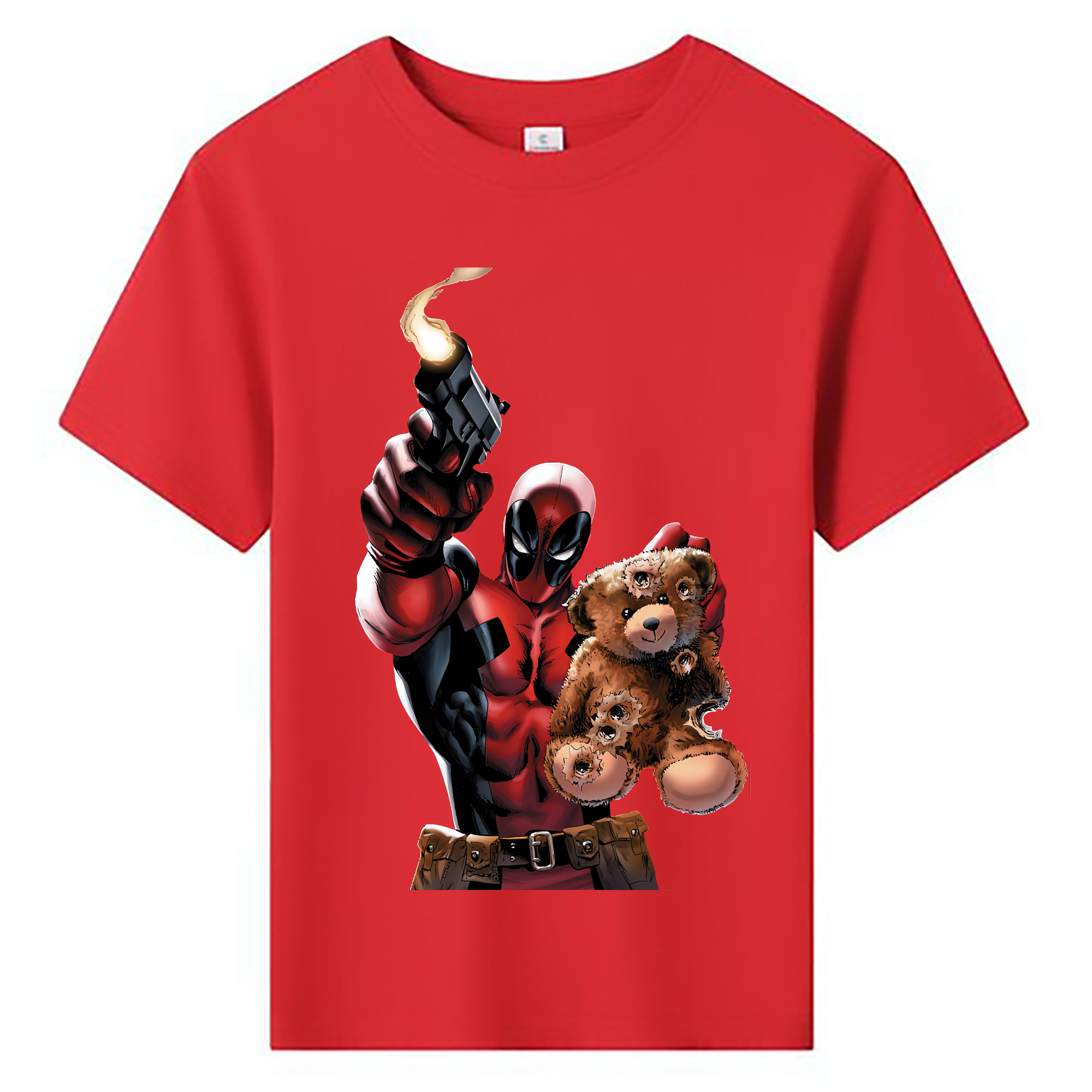 （画像用） Deadpool デッドプール 綿100％キッズTシャツ（フロントプリント）