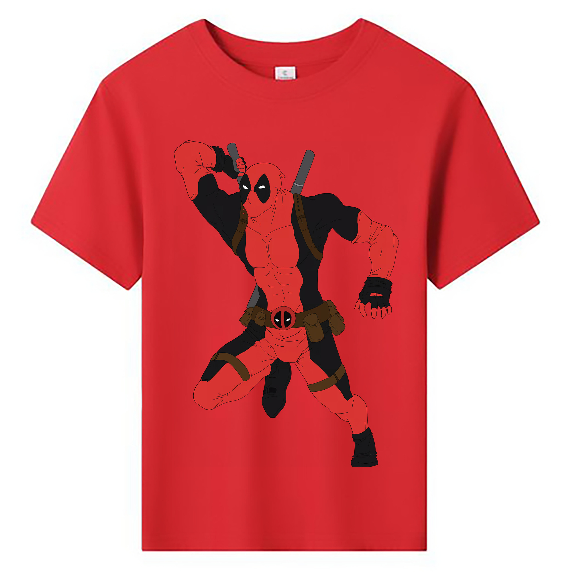 （画像用） Deadpool デッドプール 綿100％キッズTシャツ（フロントプリント）