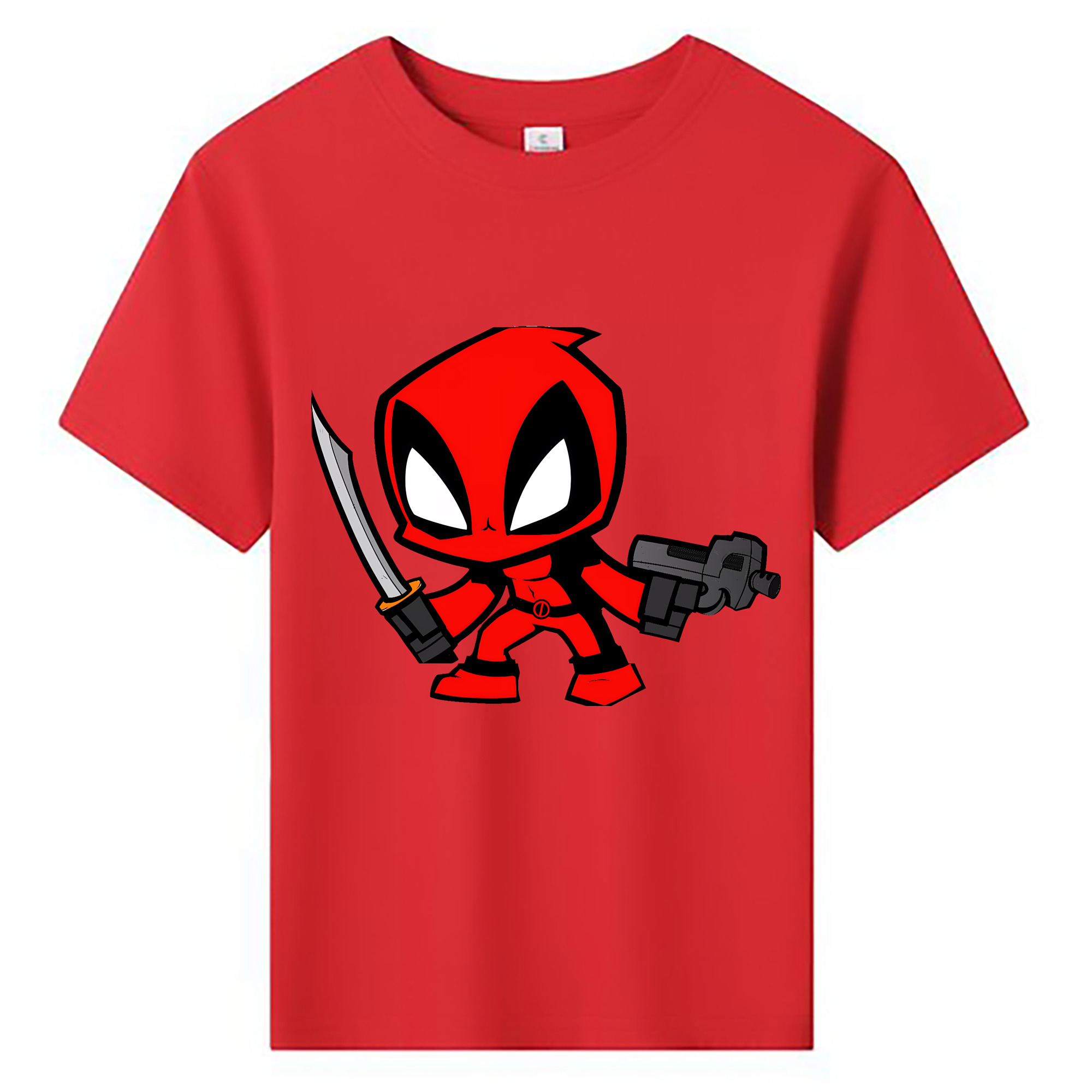 （画像用） Deadpool デッドプール 綿100％キッズTシャツ（フロントプリント）