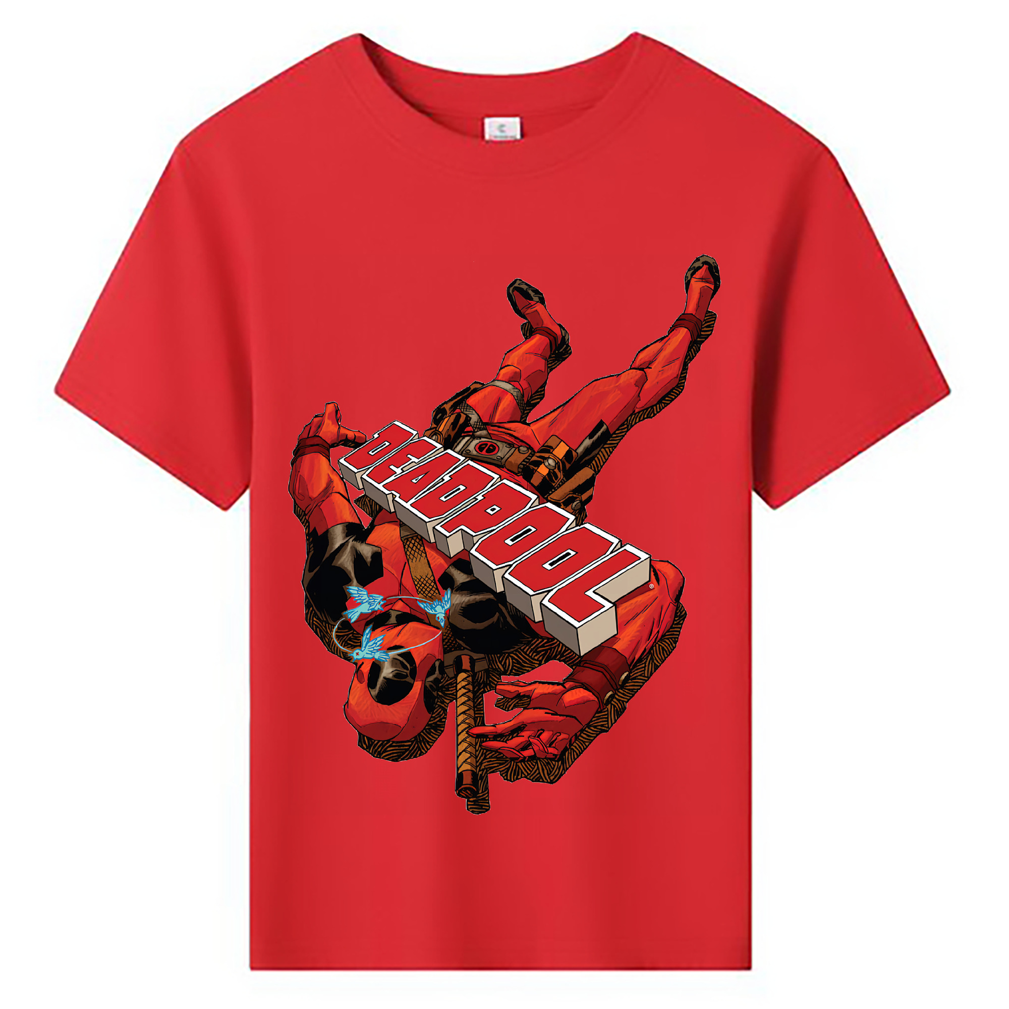 （画像用） Deadpool デッドプール 綿100％キッズTシャツ（フロントプリント）