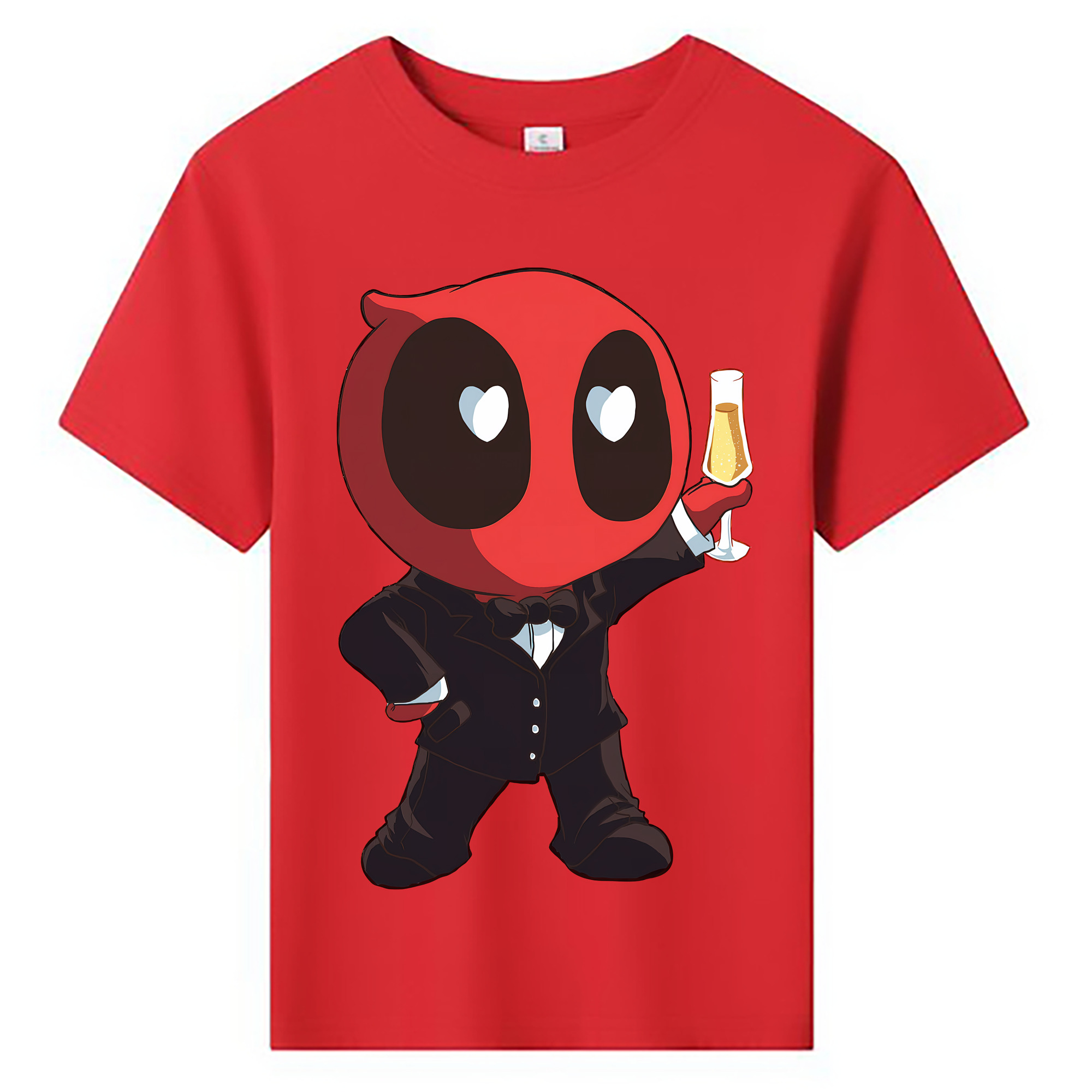 （画像用） Deadpool デッドプール 綿100％キッズTシャツ（フロントプリント）