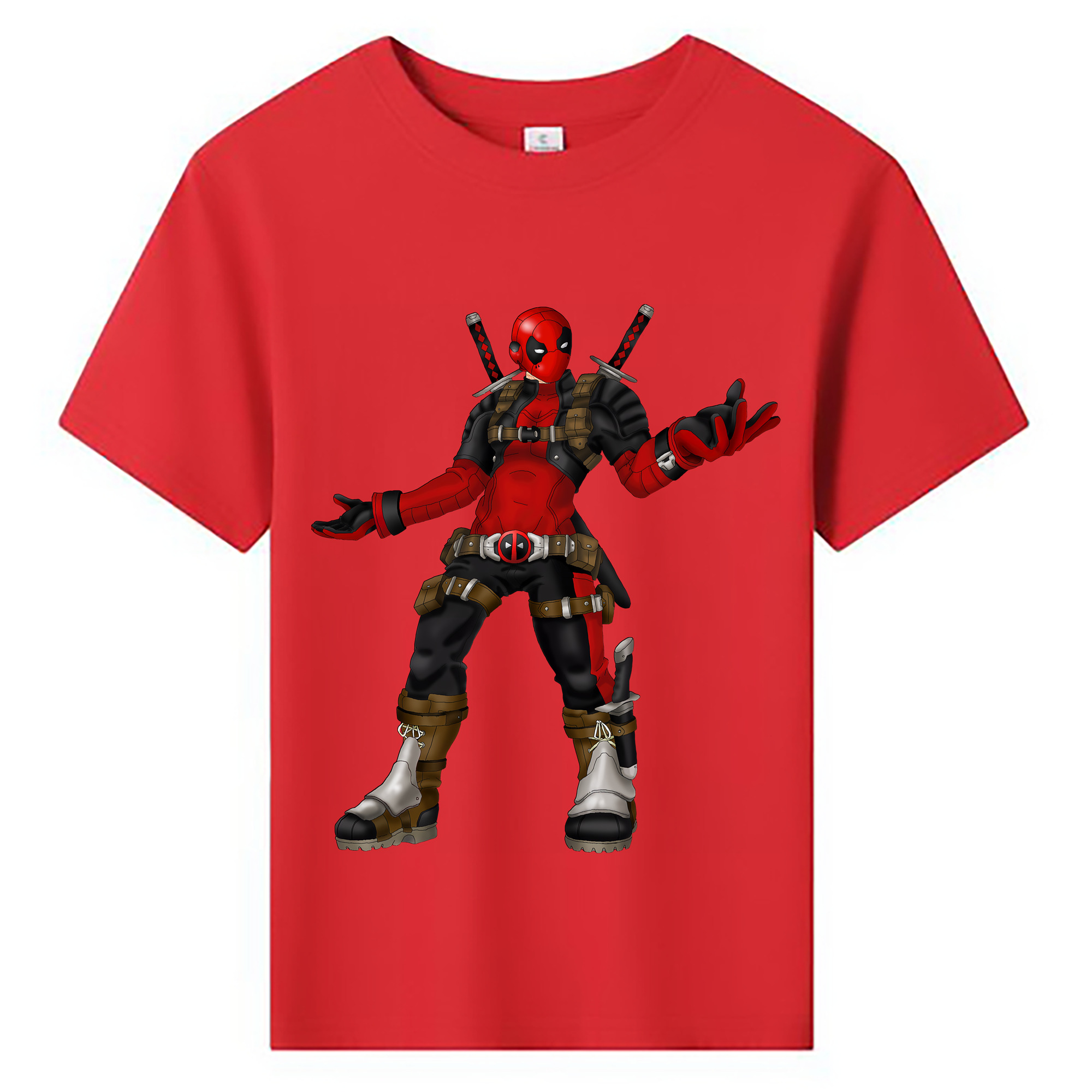 （画像用） Deadpool デッドプール 綿100％キッズTシャツ（フロントプリント）