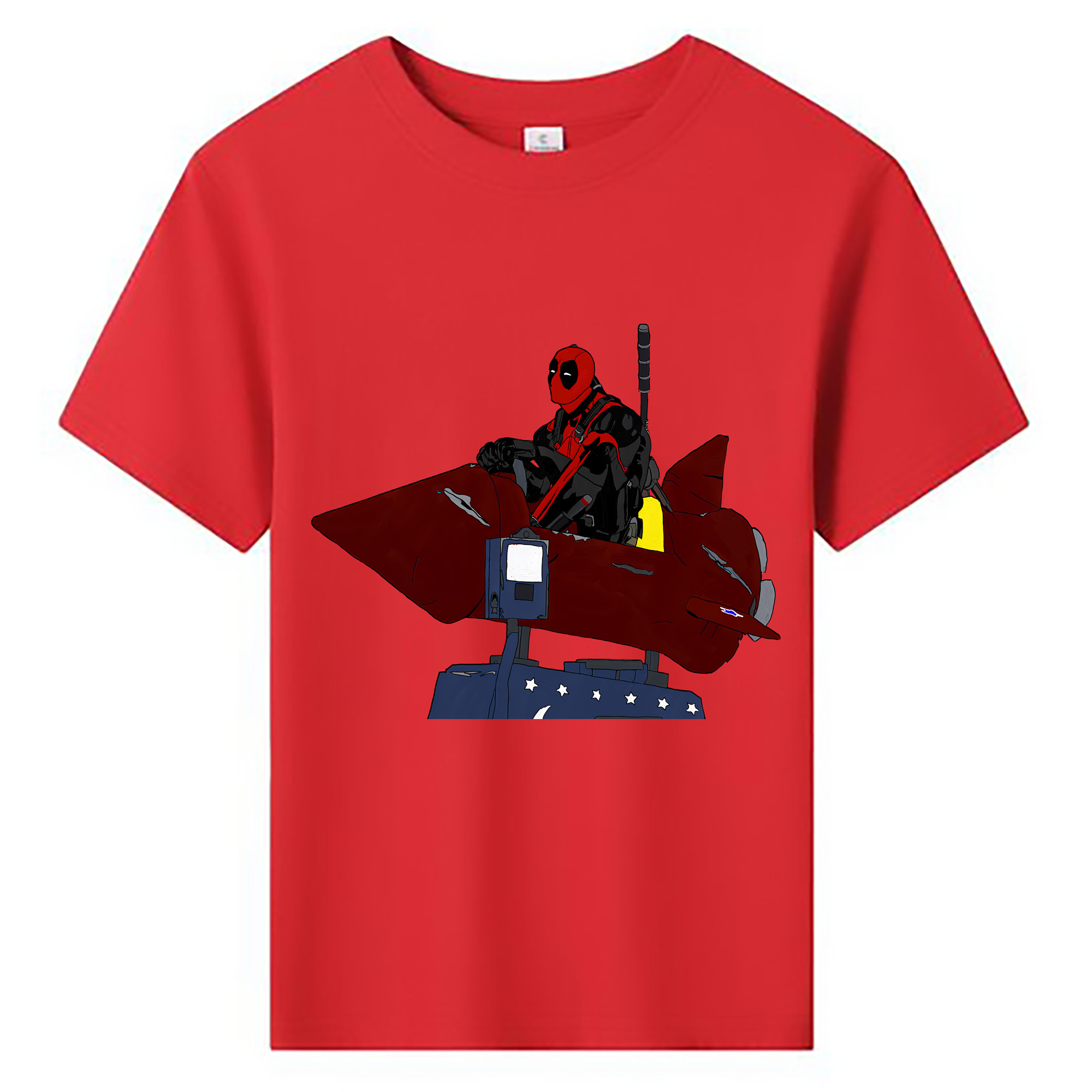 （画像用） Deadpool デッドプール 綿100％キッズTシャツ（フロントプリント）