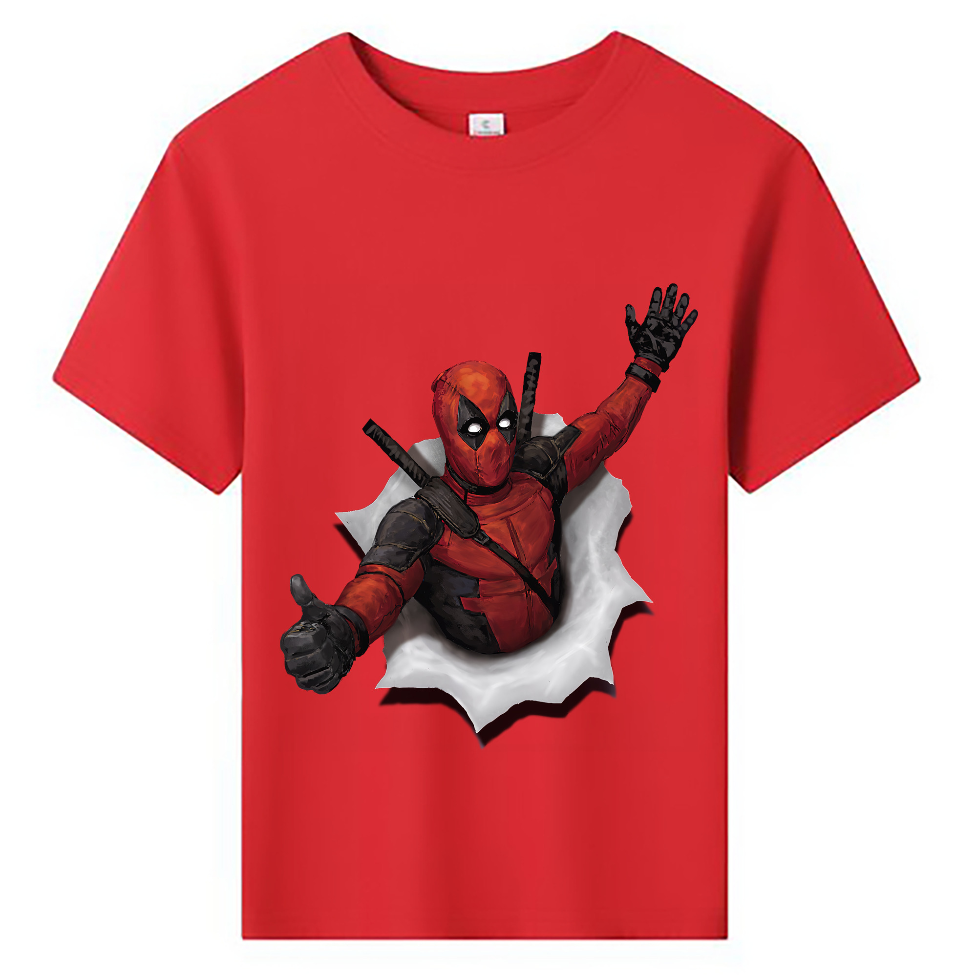（画像用） Deadpool デッドプール 綿100％キッズTシャツ（フロントプリント）