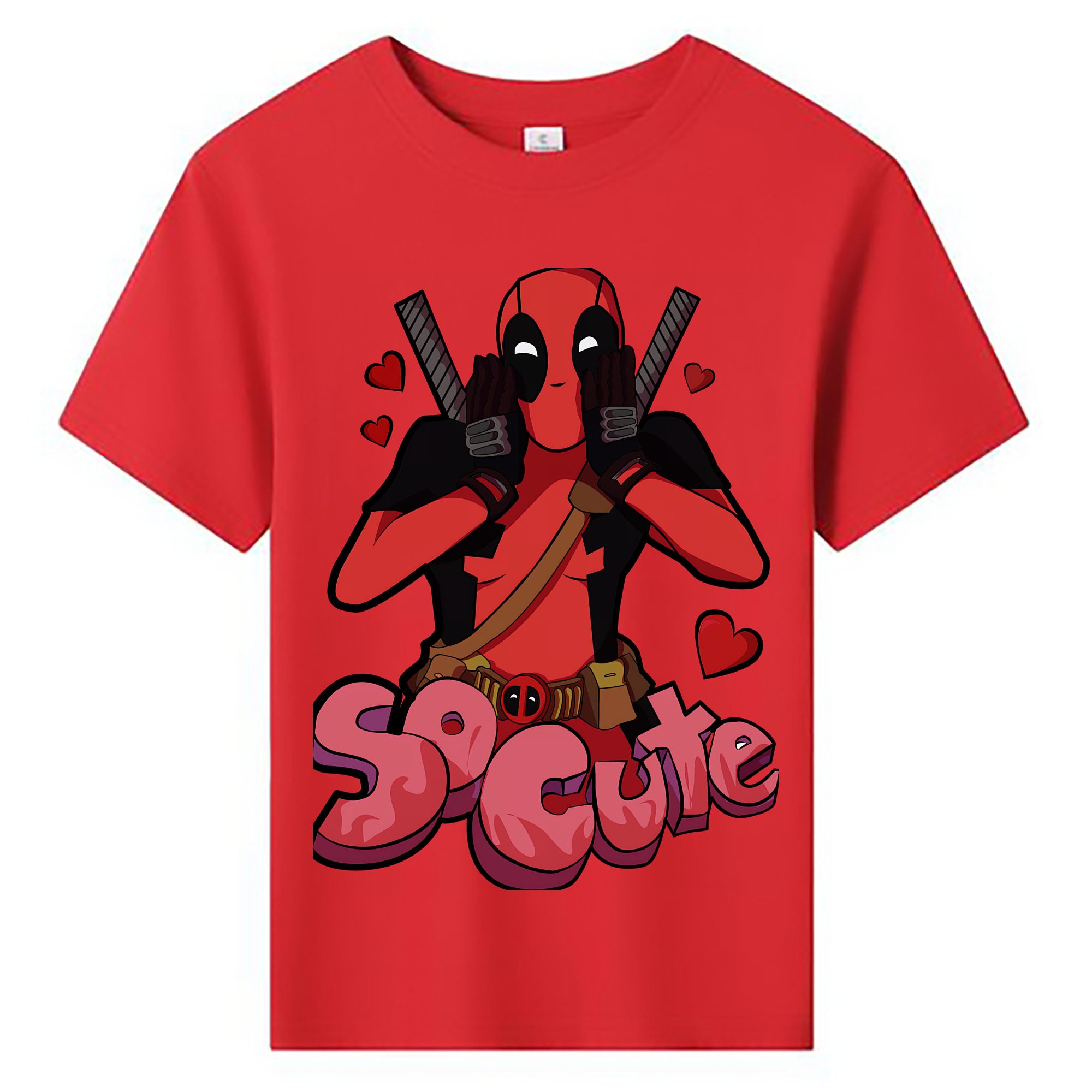 Deadpool デッドプール 綿100％キッズTシャツ（フロントプリント）