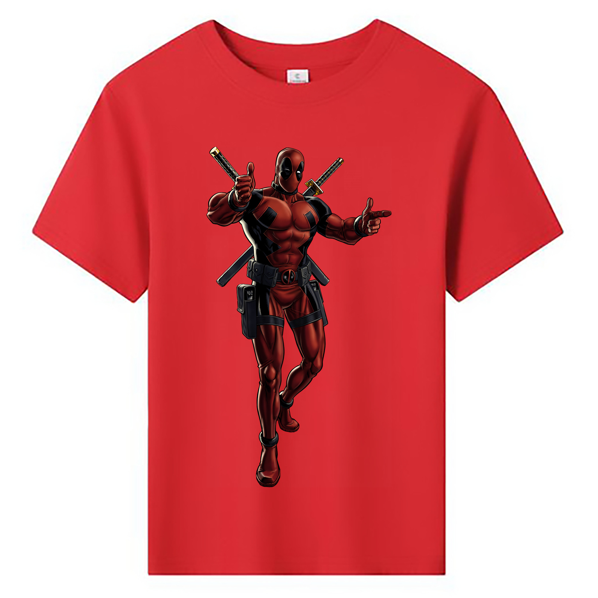 （画像用） Deadpool デッドプール 綿100％キッズTシャツ（フロントプリント）