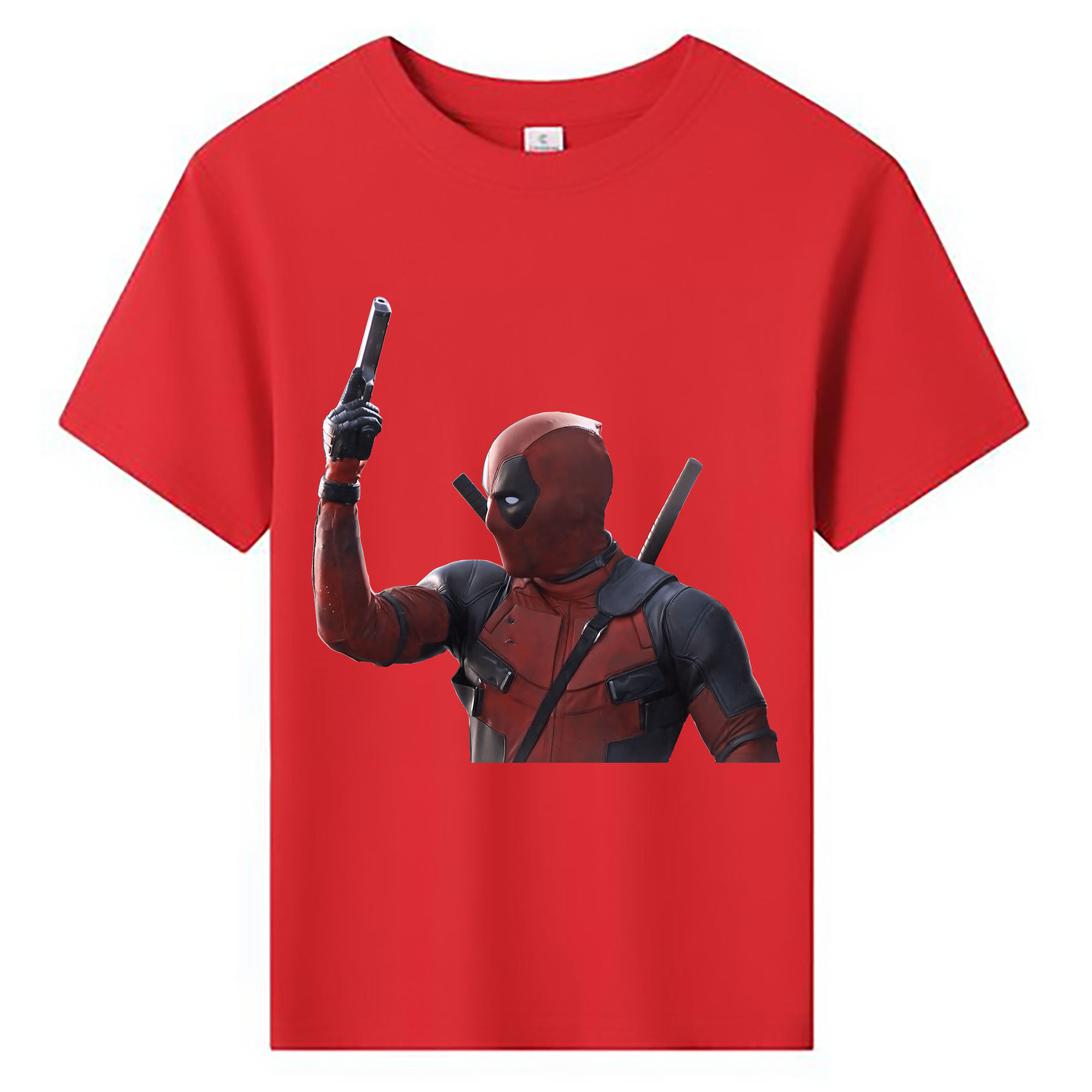（画像用） Deadpool デッドプール 綿100％キッズTシャツ（フロントプリント）