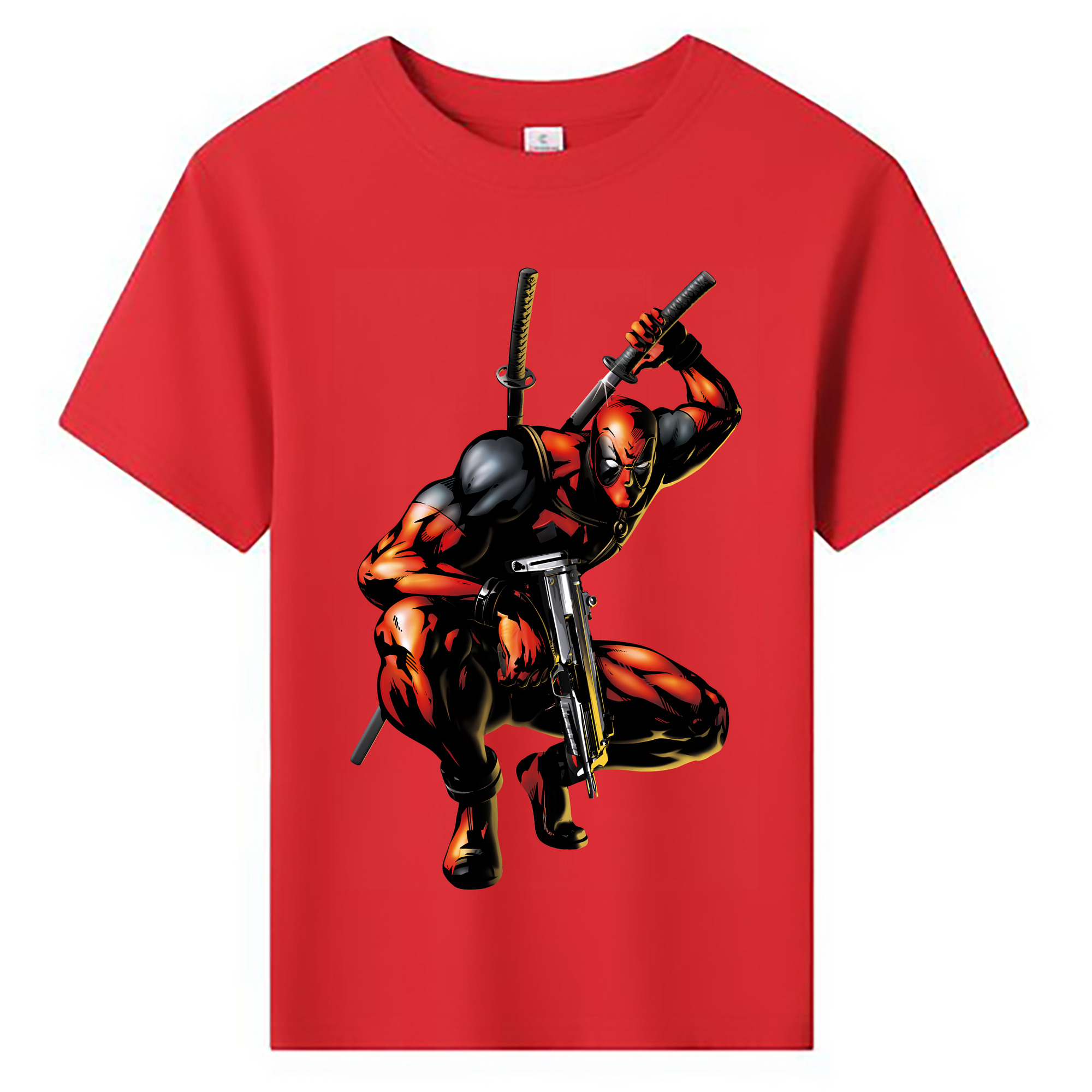 （画像用） Deadpool デッドプール 綿100％キッズTシャツ（フロントプリント）