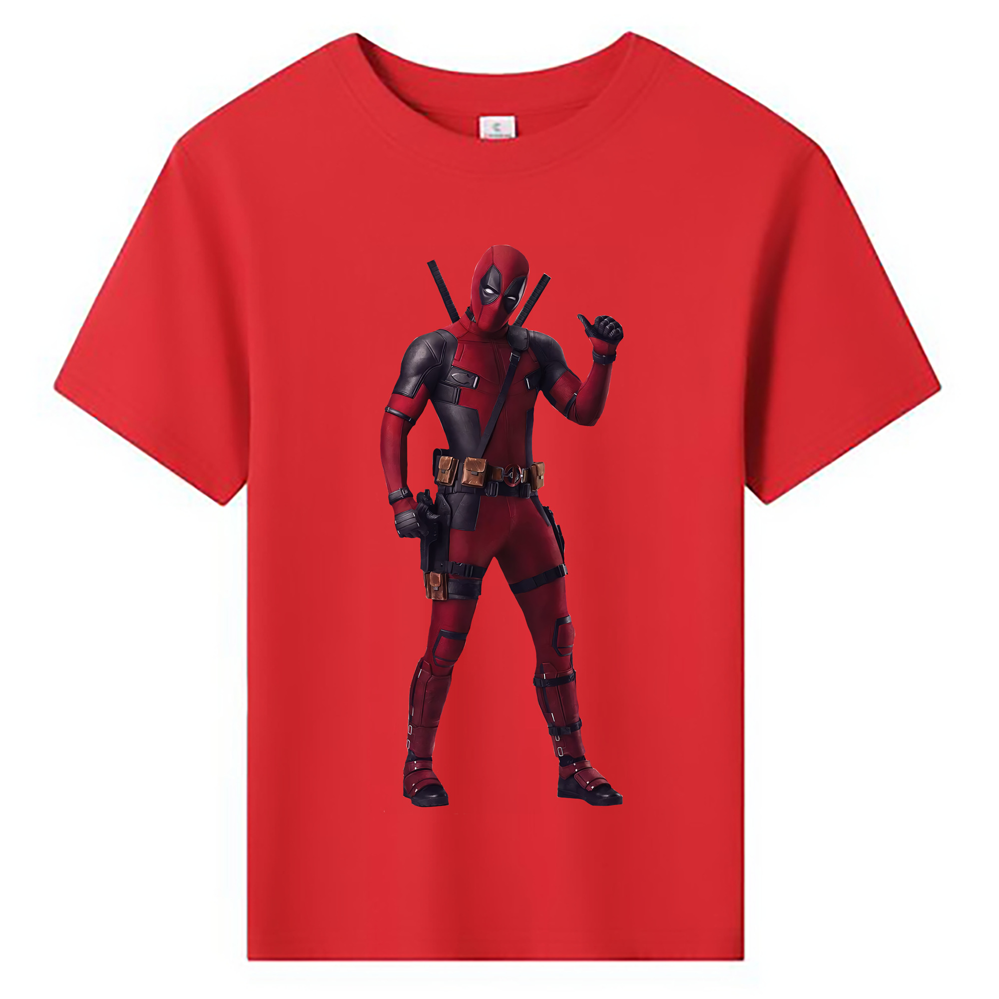 （画像用） Deadpool デッドプール 綿100％キッズTシャツ（フロントプリント）