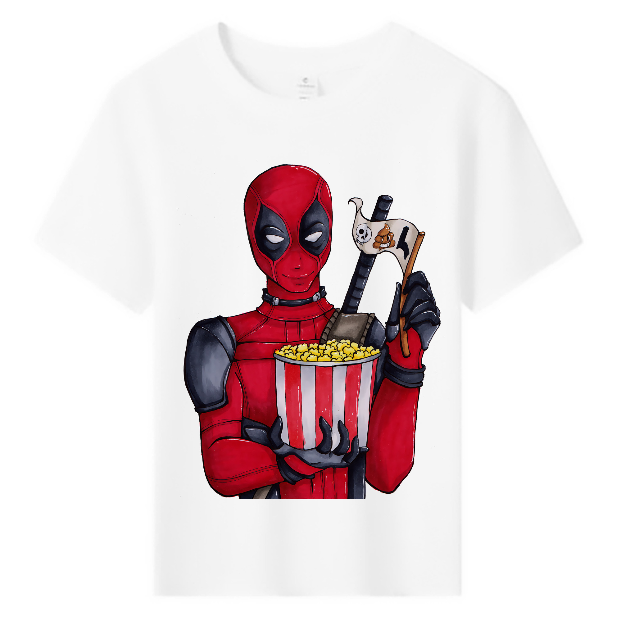 （画像用） Deadpool デッドプール 綿100％キッズTシャツ（フロントプリント）