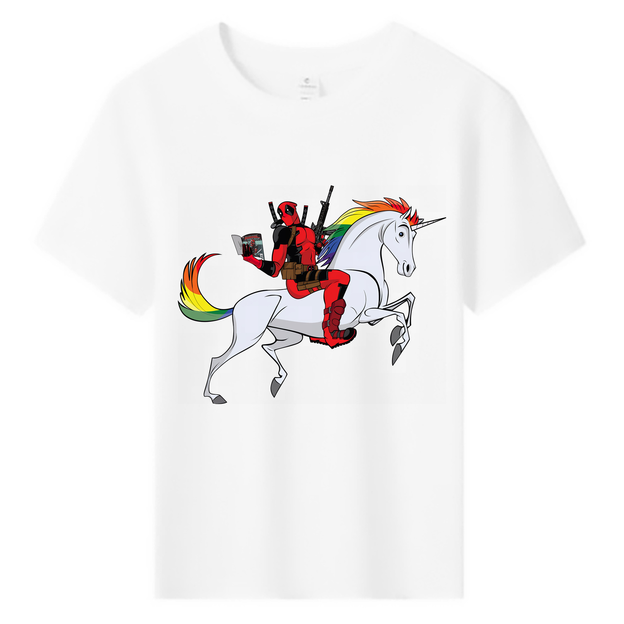 （画像用） Deadpool デッドプール 綿100％キッズTシャツ（フロントプリント）