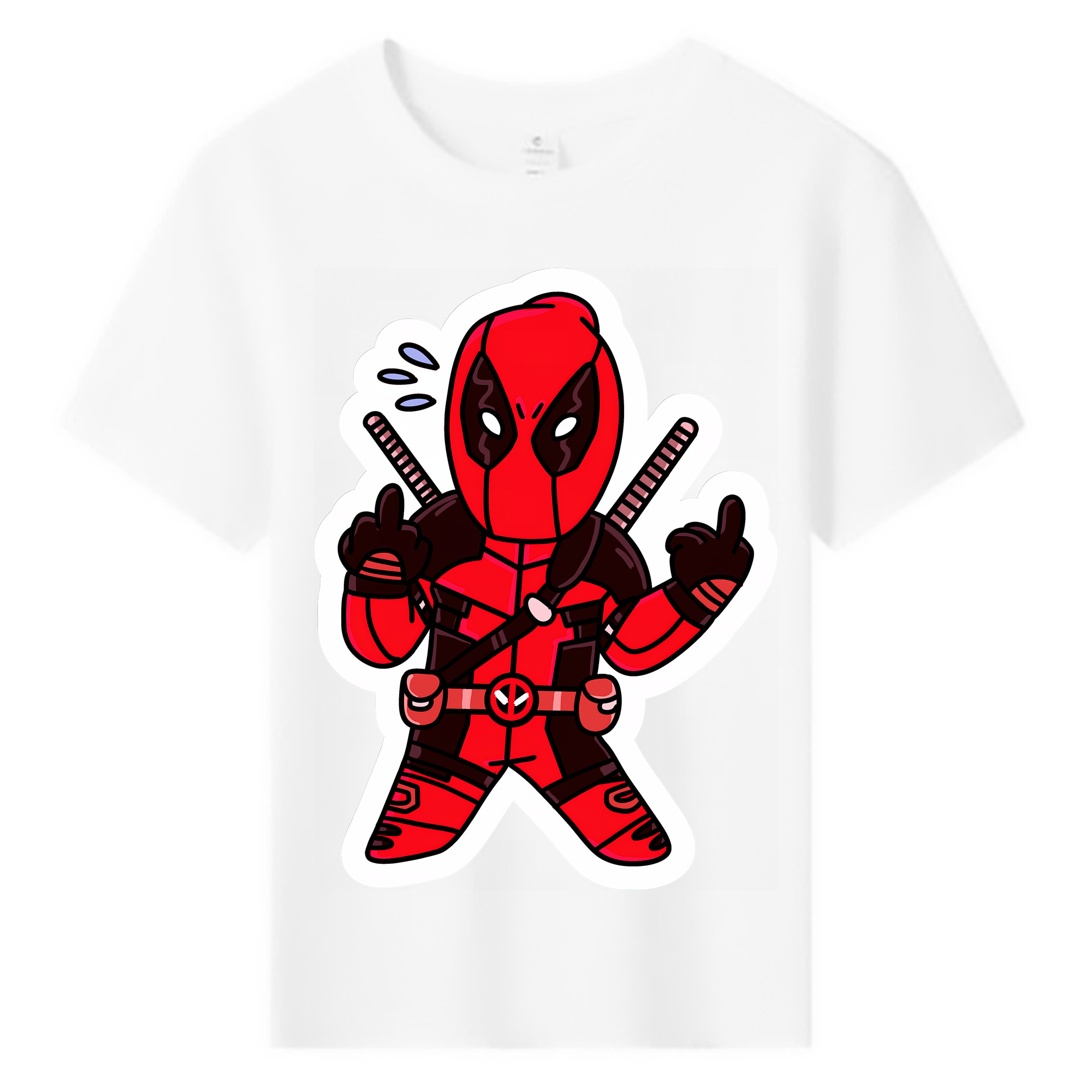 （画像用） Deadpool デッドプール 綿100％キッズTシャツ（フロントプリント）