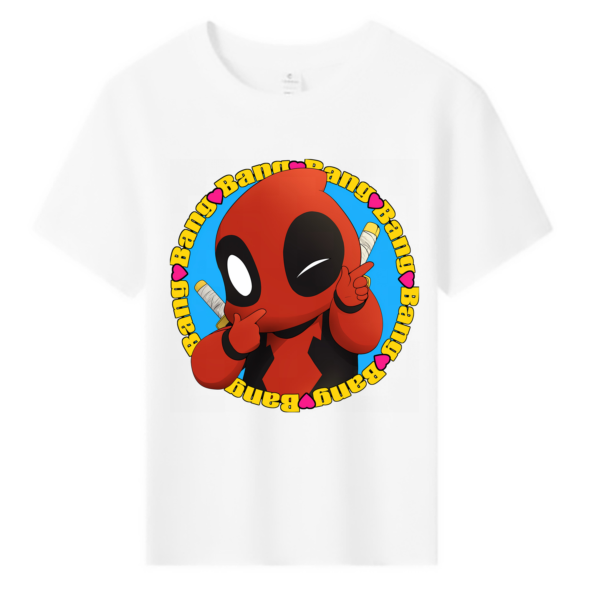 （画像用） Deadpool デッドプール 綿100％キッズTシャツ（フロントプリント）