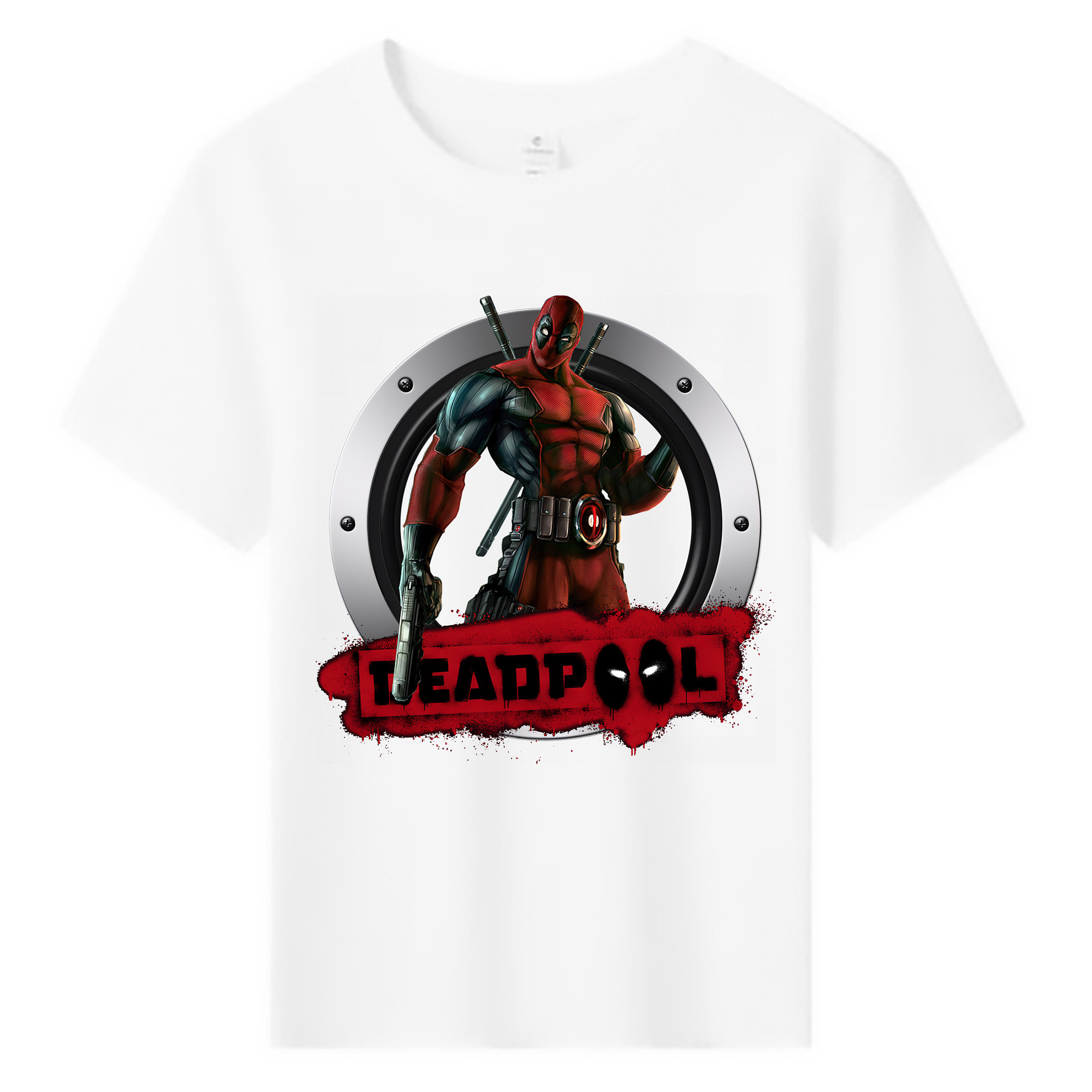 （画像用） Deadpool デッドプール 綿100％キッズTシャツ（フロントプリント）